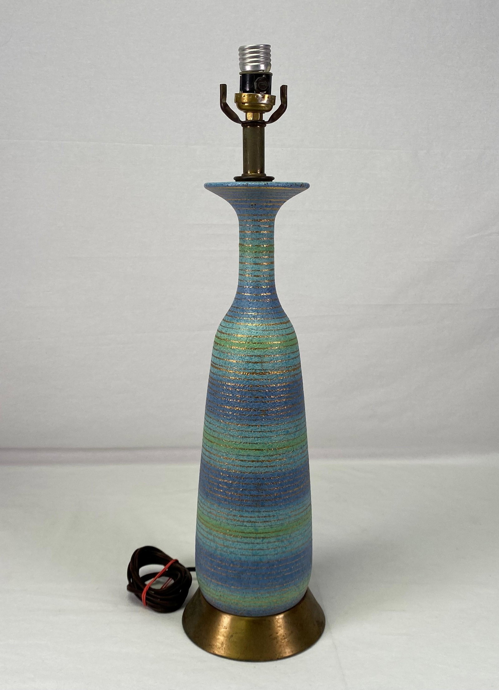 Mid Century Modern Ceramic Vase Lamp MCM (1 of 8)