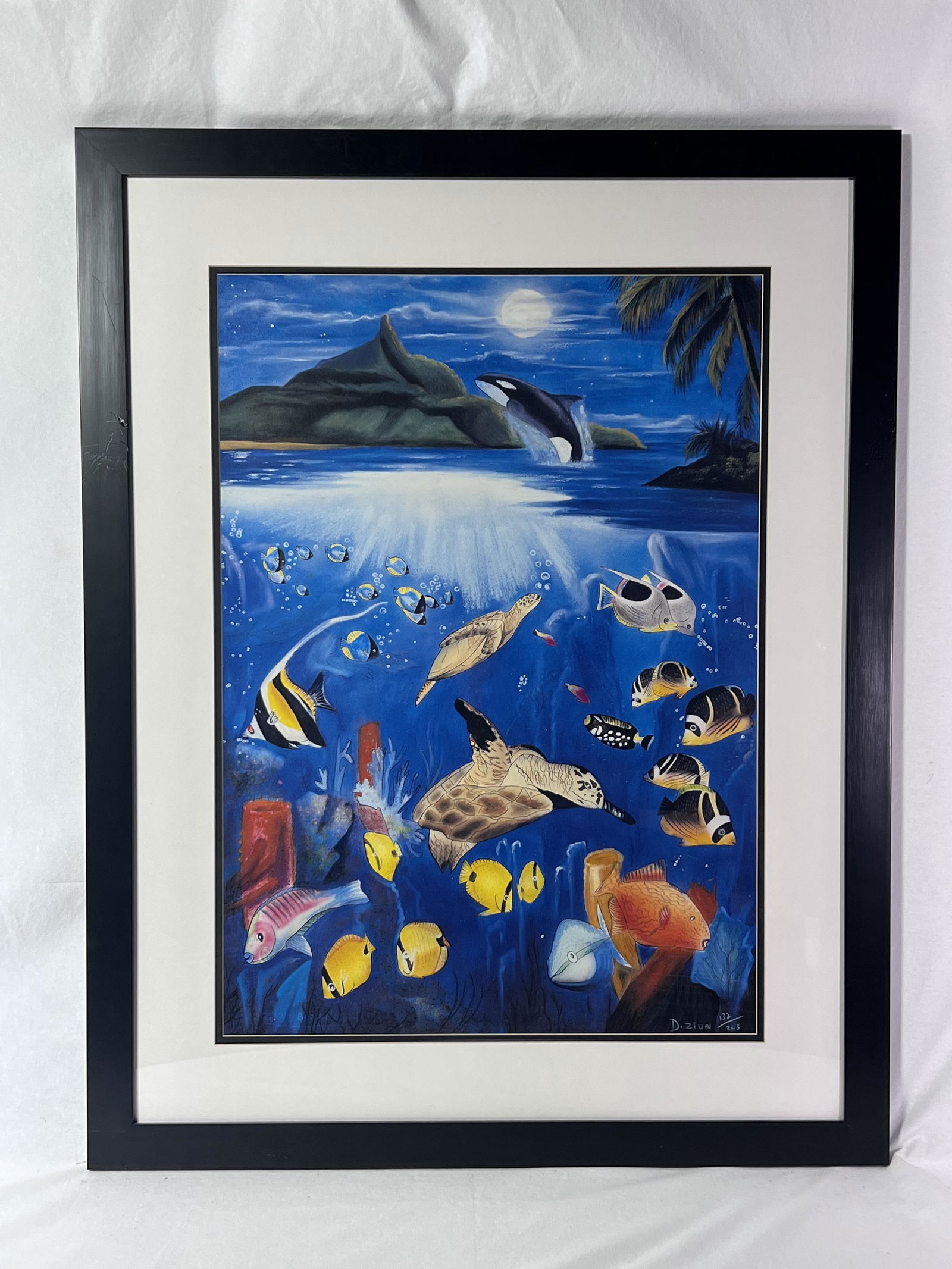 David Zion Night Fall Art Signed & Framed (1 of 8)