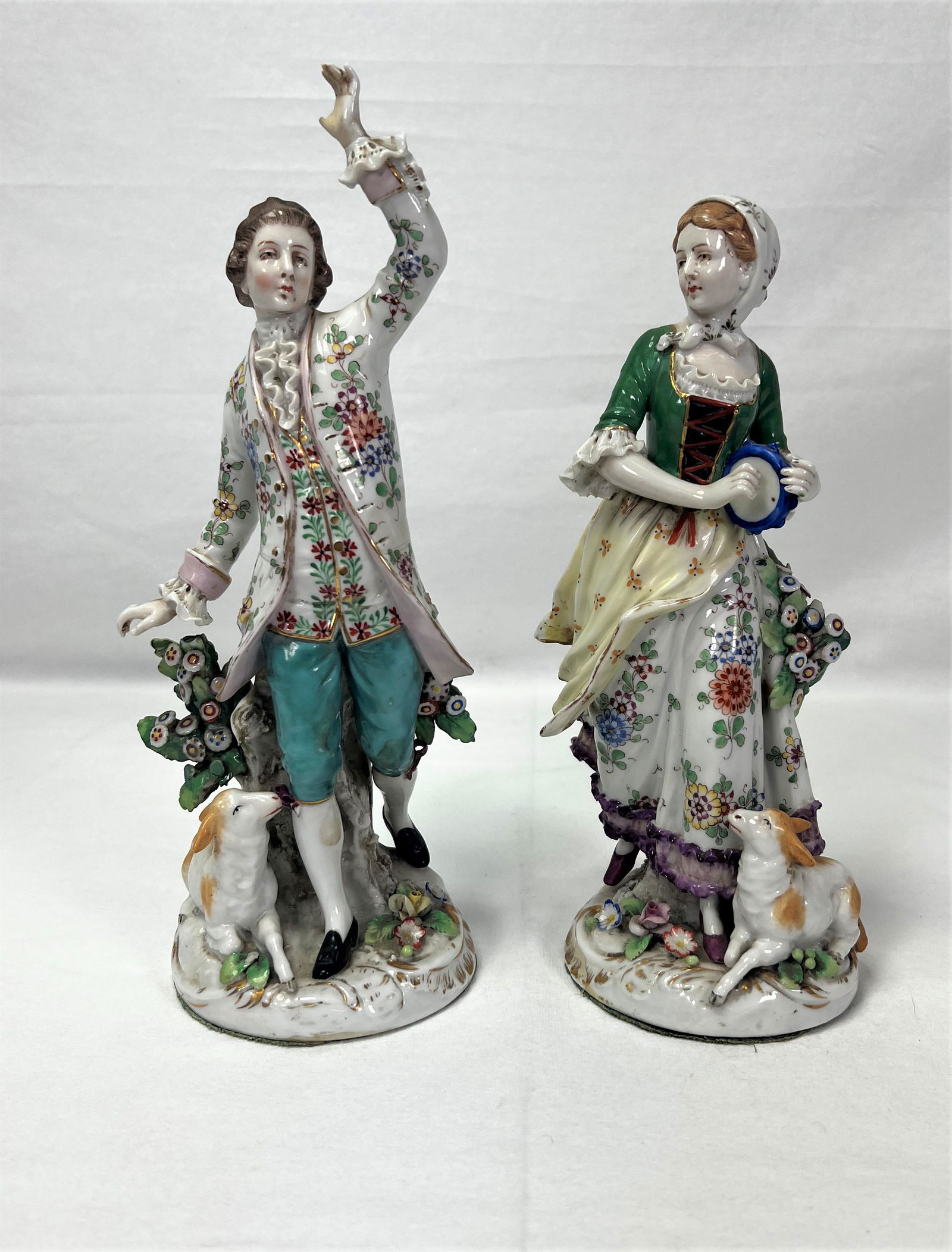 German / French Porcelain Figurine Sculpture Pair (1 of 11)