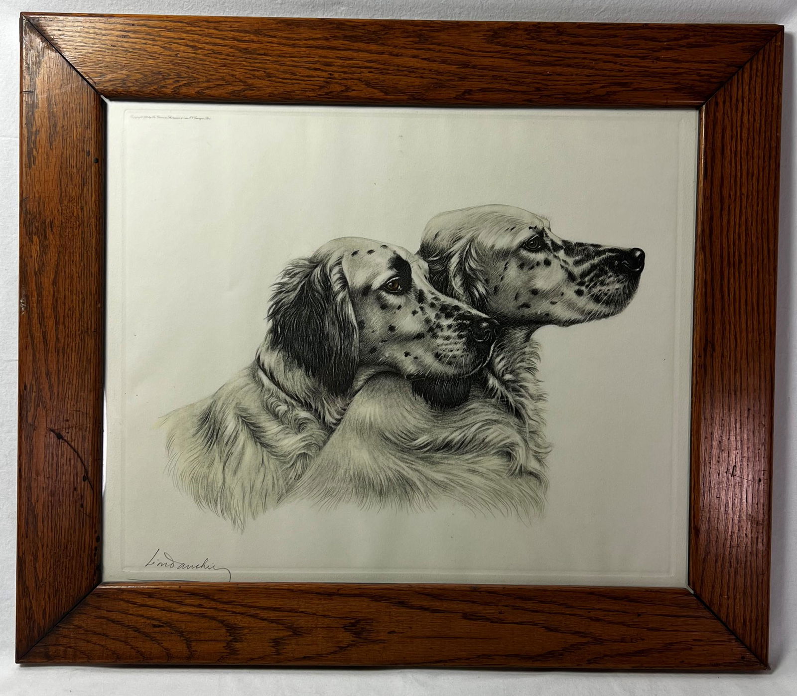 Leon Danchin ( 1887-1939 French ) English Setters (1 of 6)