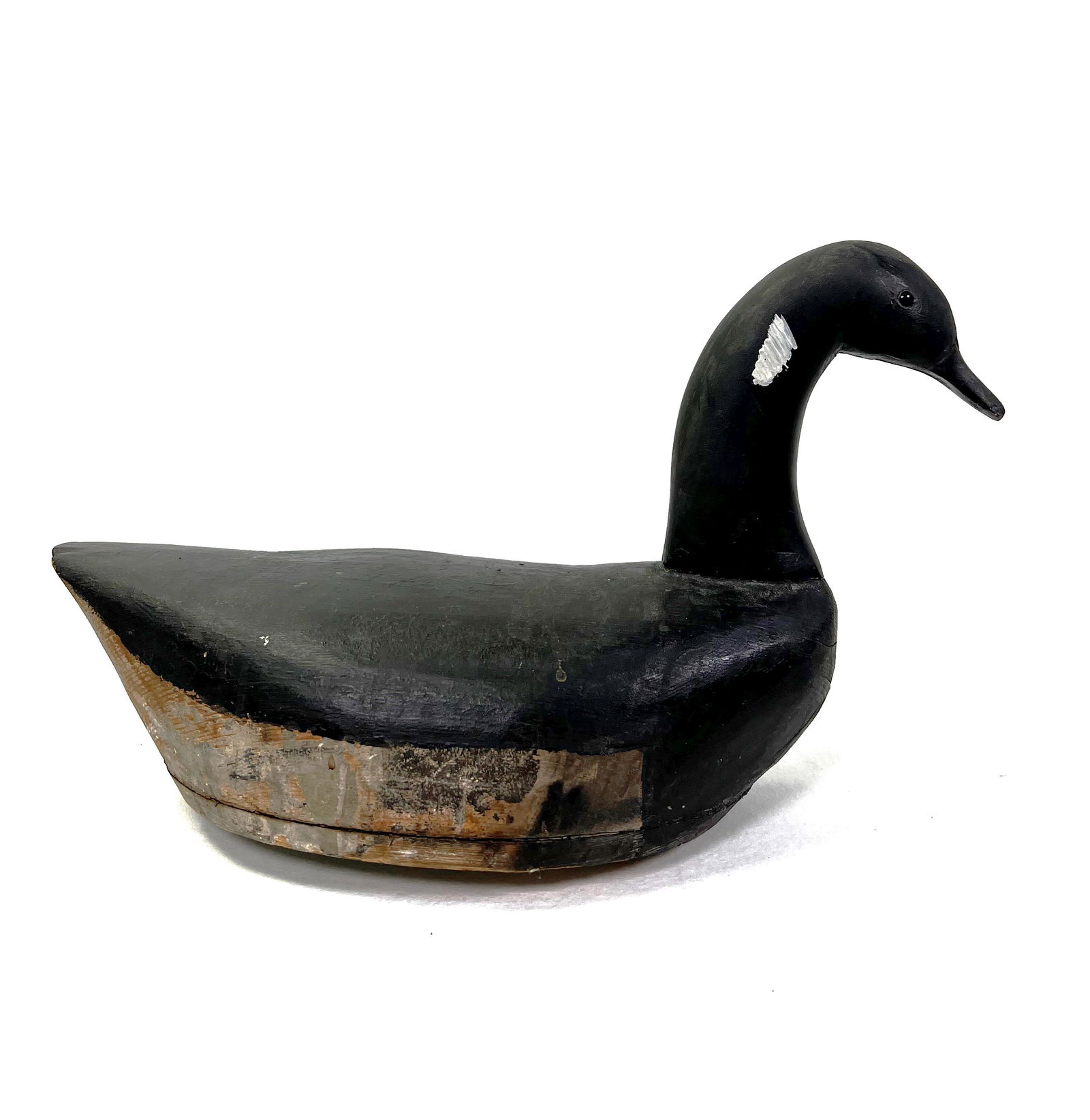 Antique Wood Black Mallard Duck Decoy (1 of 5)