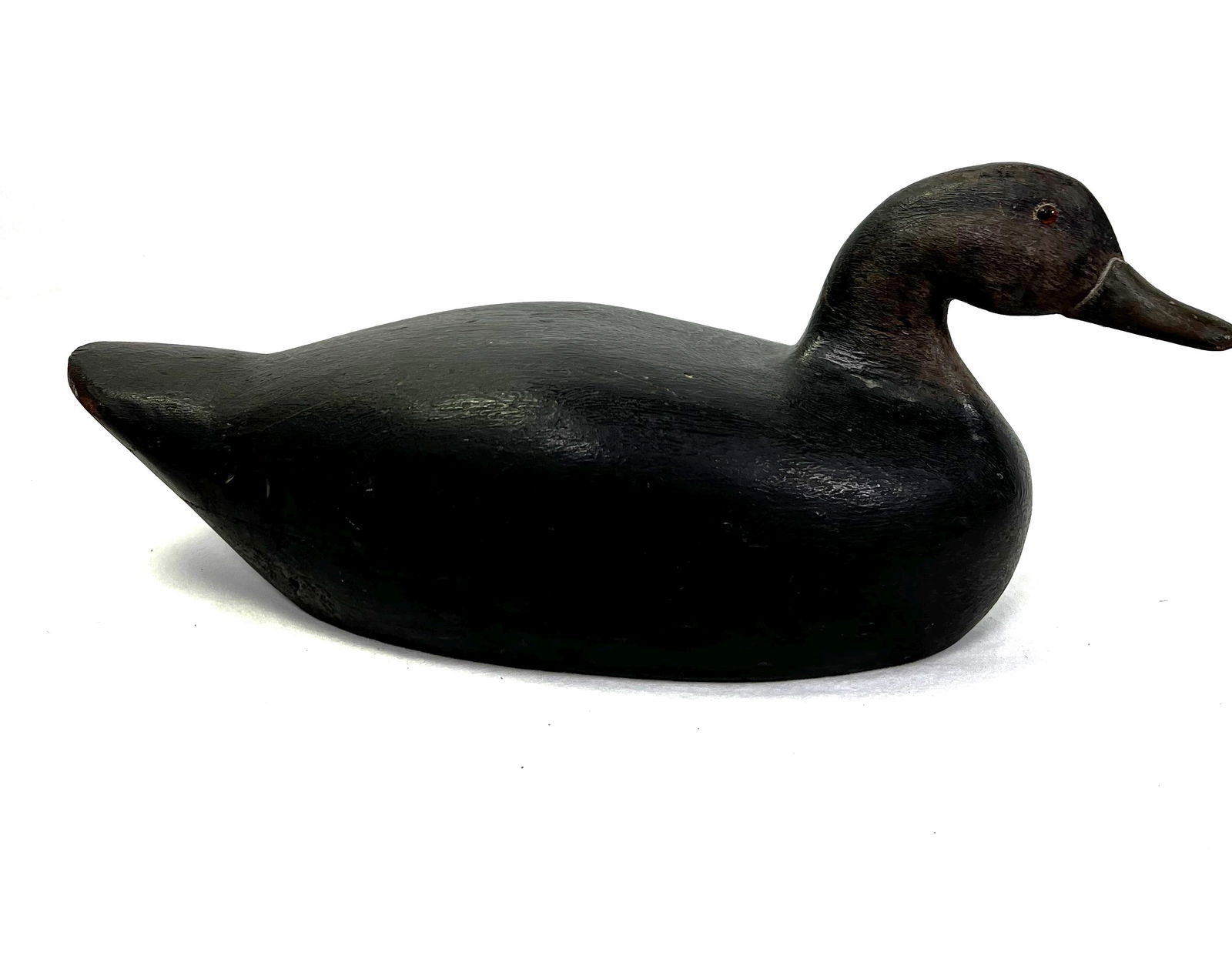 Antique Hand Carved Wood Duck Decoy Folk Art (1 of 8)