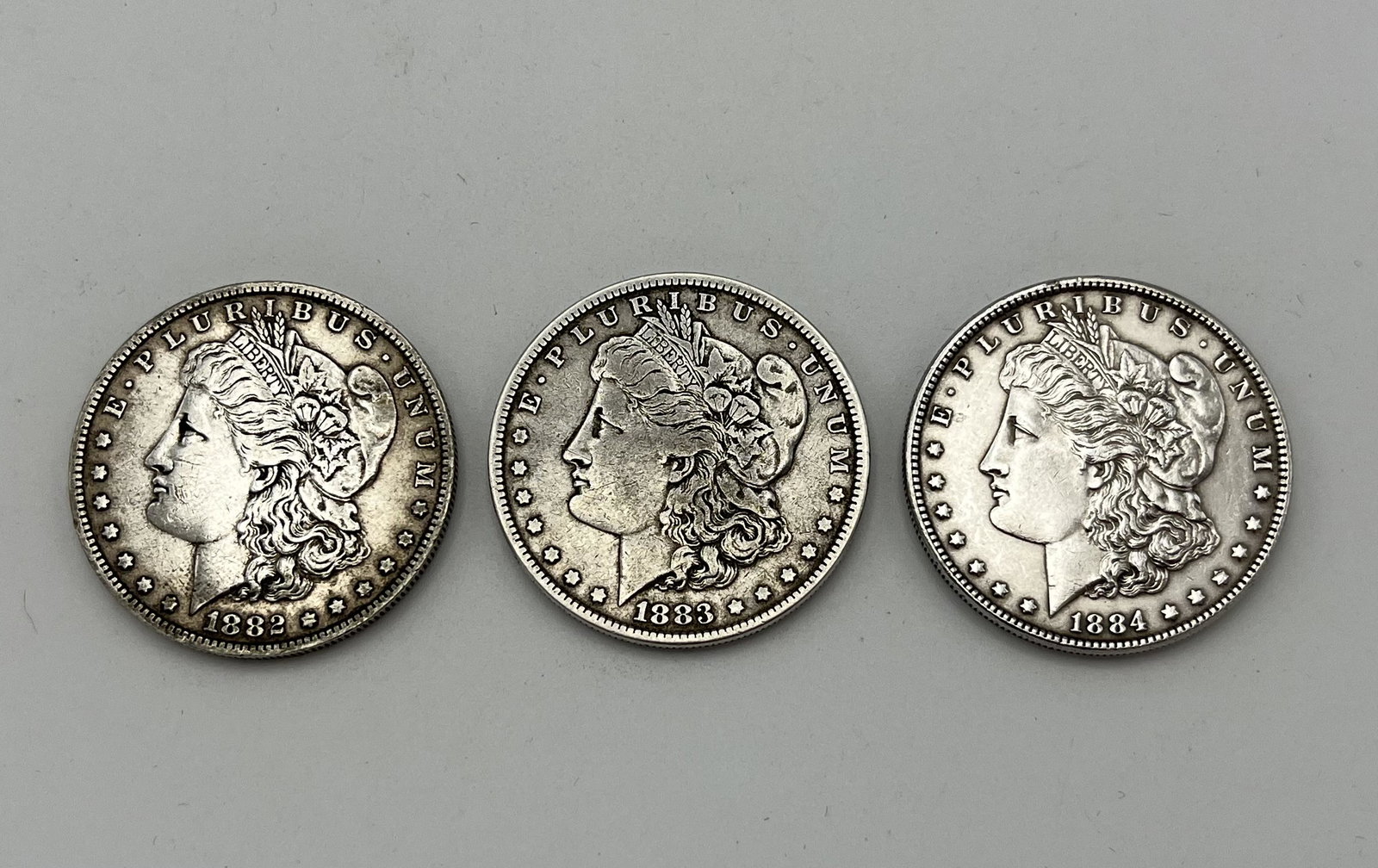 Lot of 1882-1884 Morgan Silver Dollar Coins (1 of 2)