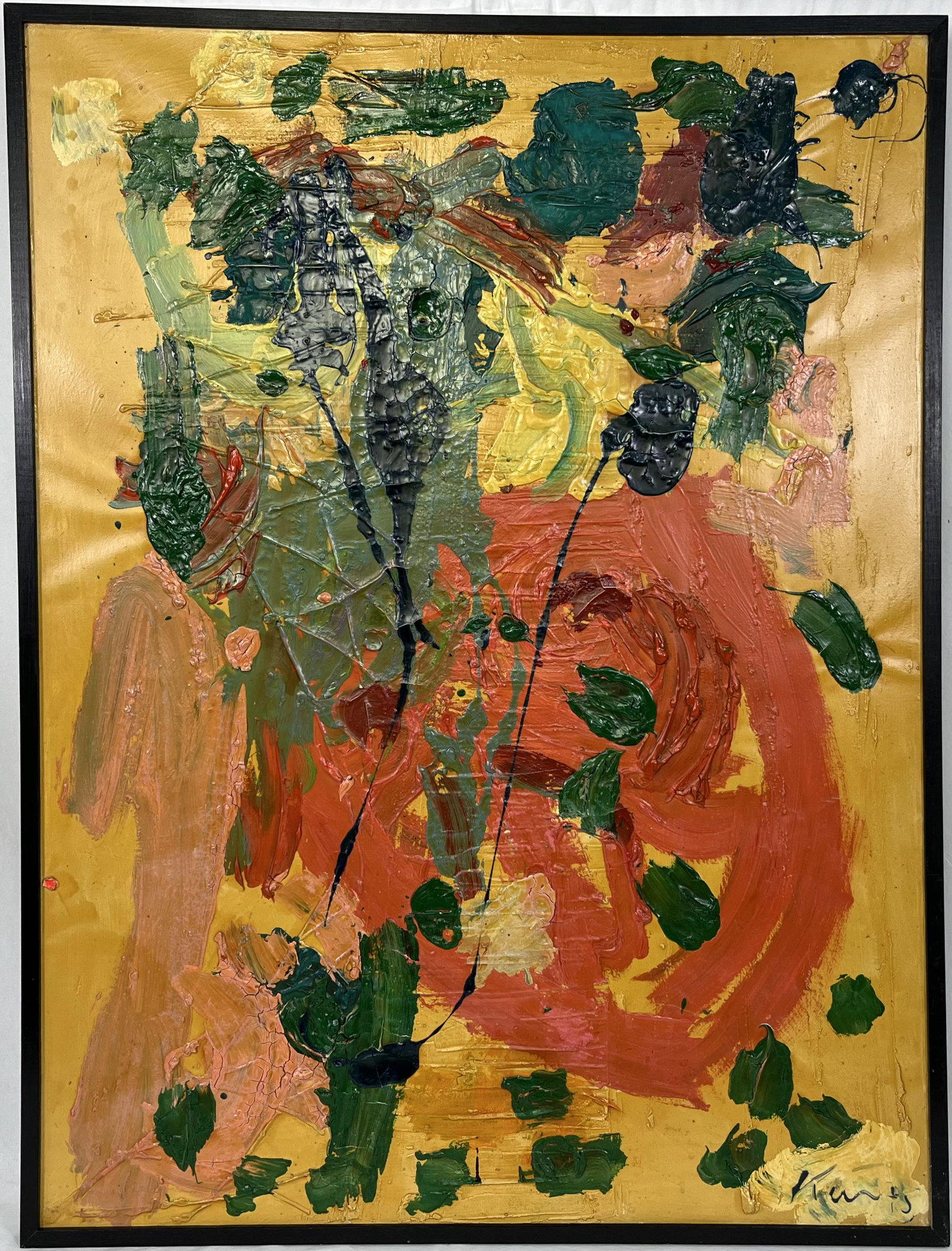 Peter Robert Keil (German B.1942) Oil on Canvas Abstract Art MCM (1 of 5)