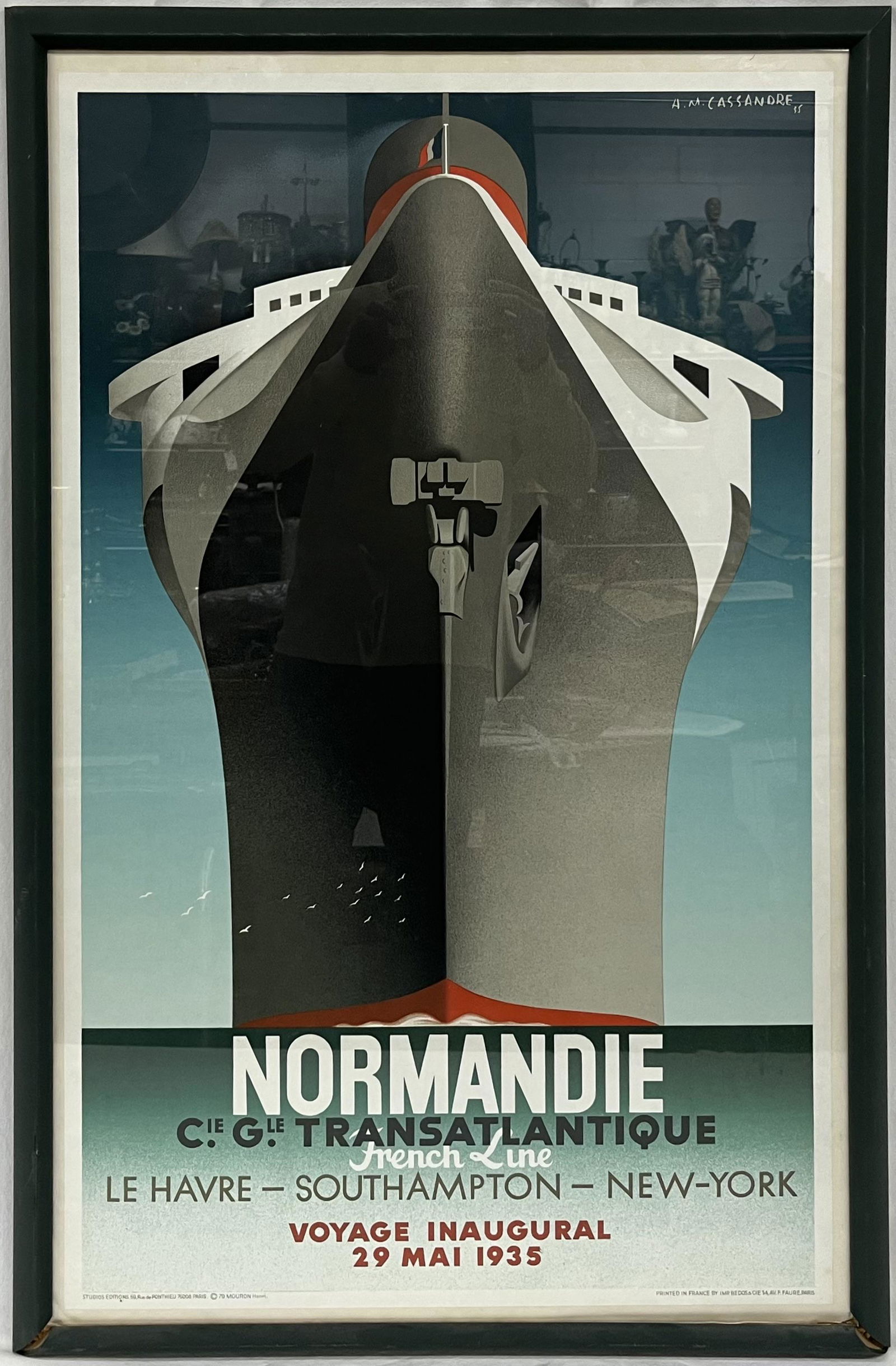 French Line C.G.T. Normandie Poster (1 of 5)