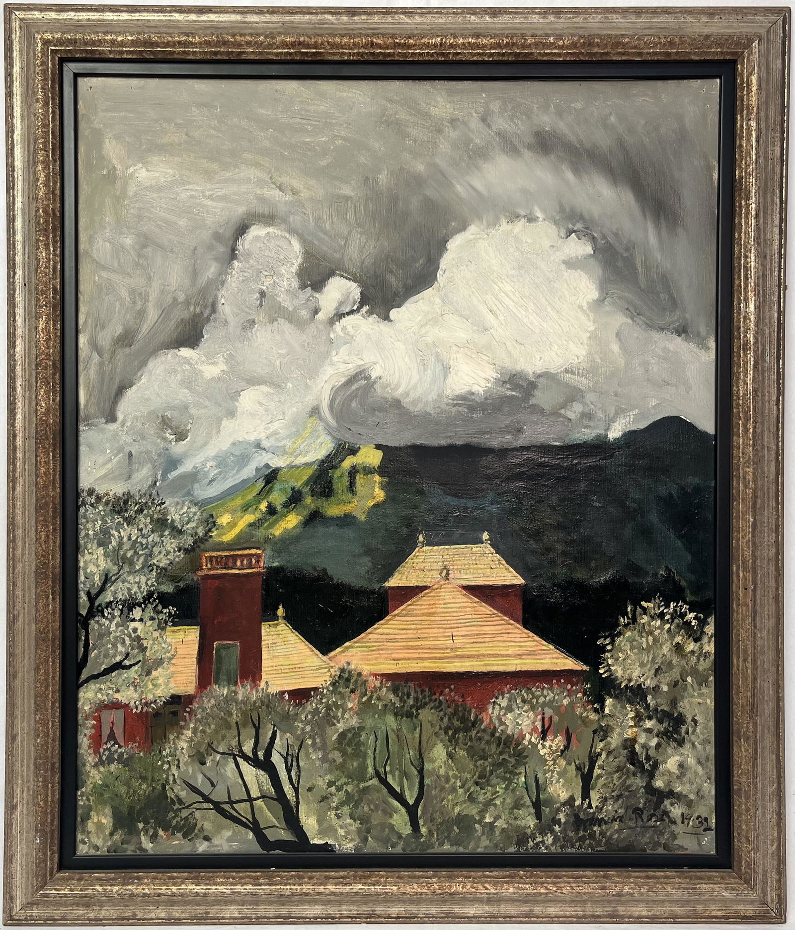 Landscape Oil on Canvas Signed Dated 1932 (1 of 5)