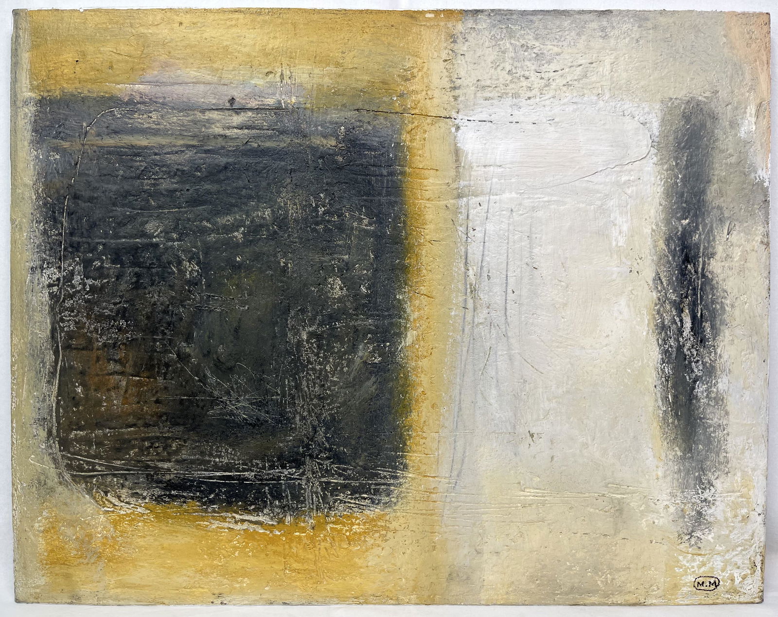 Maria Melero Oil on Canvas Abstract Mid Century Art MCM (1 of 5)