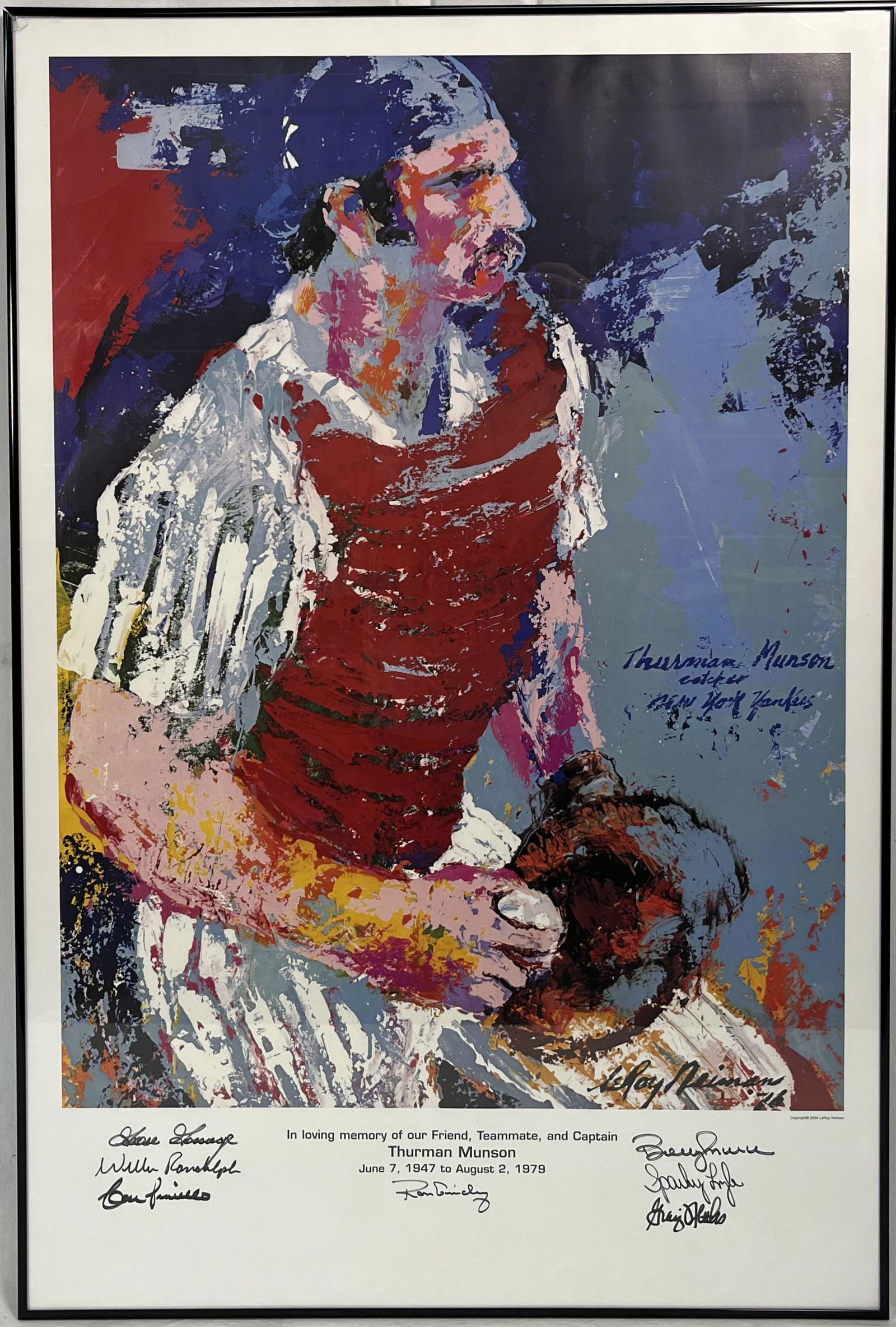 LeRoy Neiman (American NY 1921-2012) "Thurman Munson" Print (1 of 6)