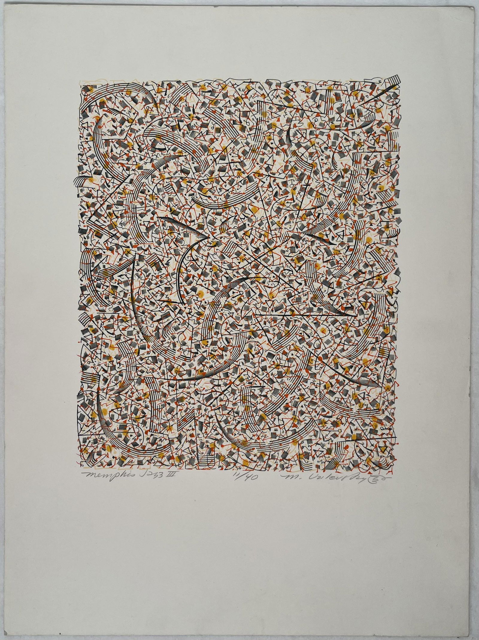 Marcus Uzlievsky (NY 1937-2015) Lithograph (1 of 4)