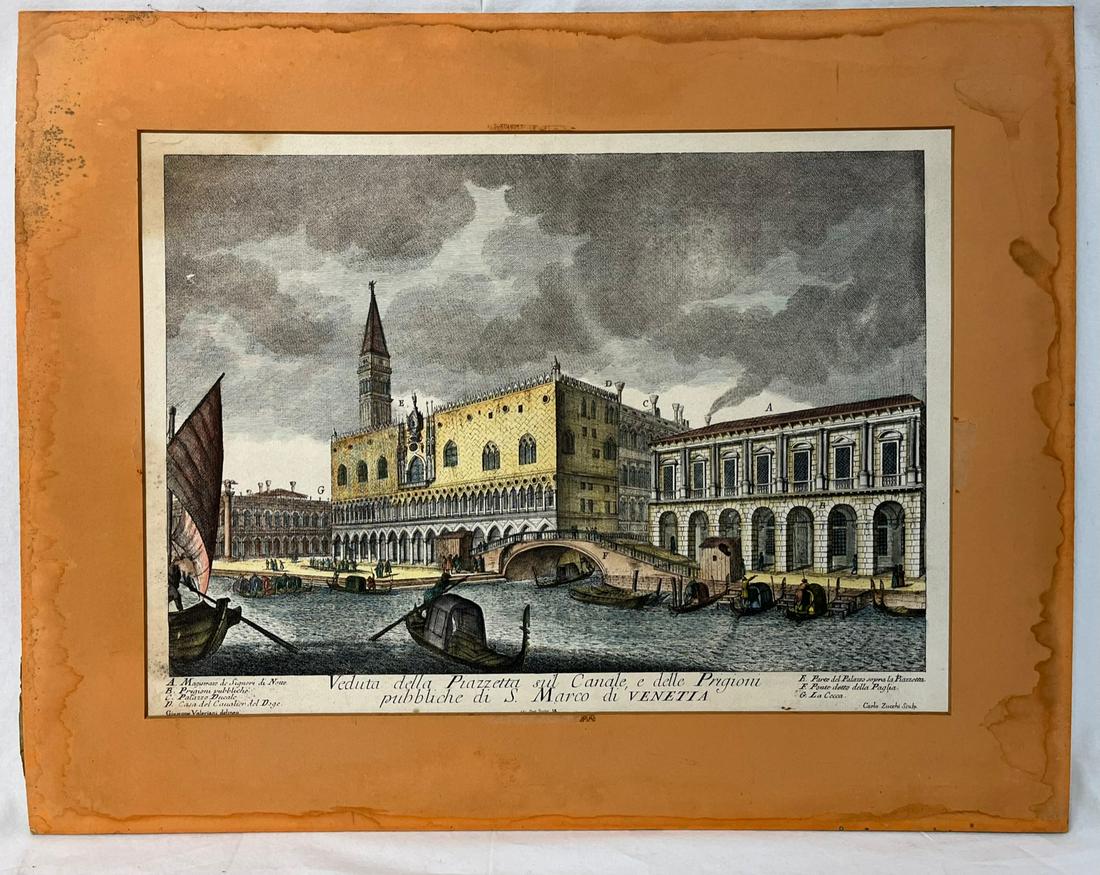 Giuseppe Carlo Zucchi (1682) Venice Print (1 of 5)