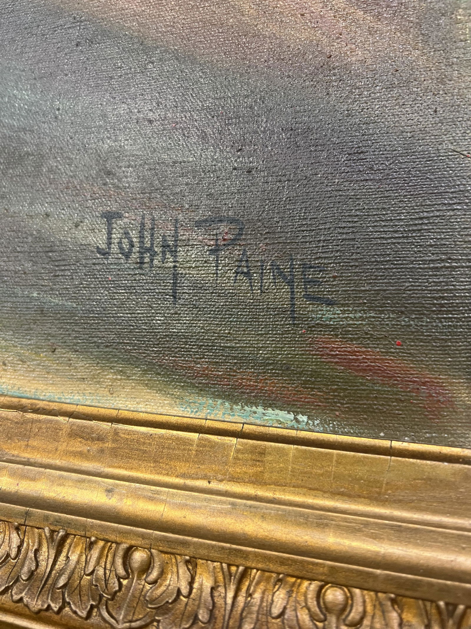 John Paine 20 c. American School Oil on Canvas (1 of 5)