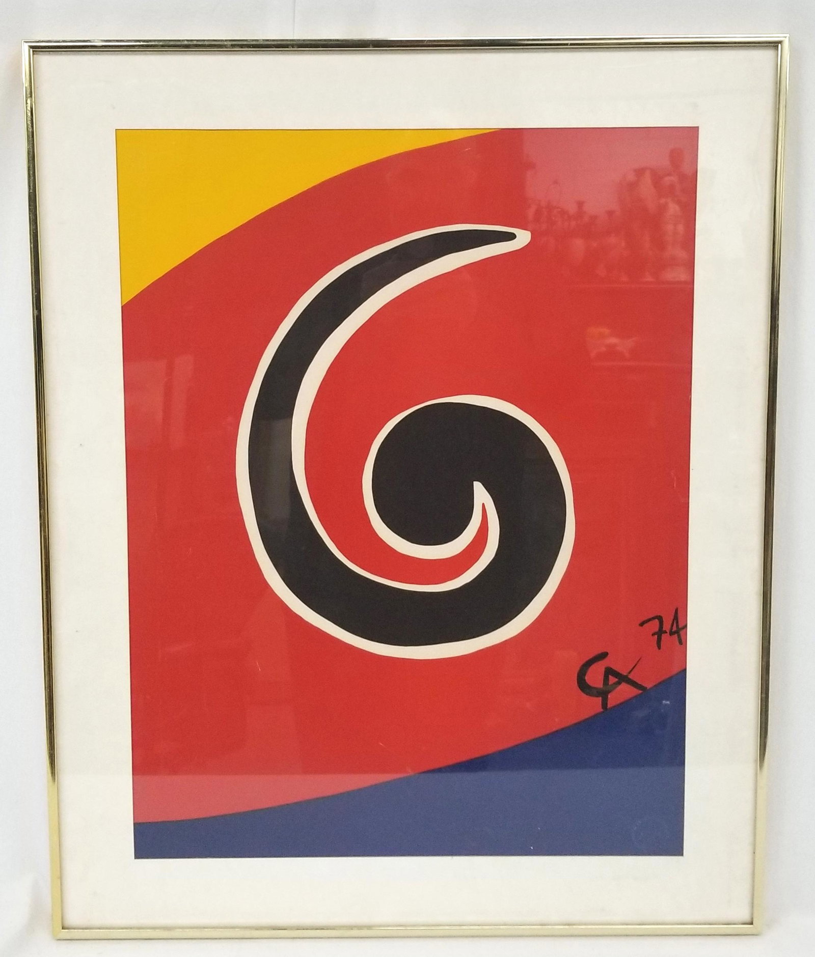 Alexander Calder ( 1898-1976 American )Skywirl: Alexander Calder ( 1898-1976 American )Skywirl on Arches paper This is one of the magnificent original lithograph executed by Calder for the Braniff Airlines "Flying Colors Collection" Beautifully pri