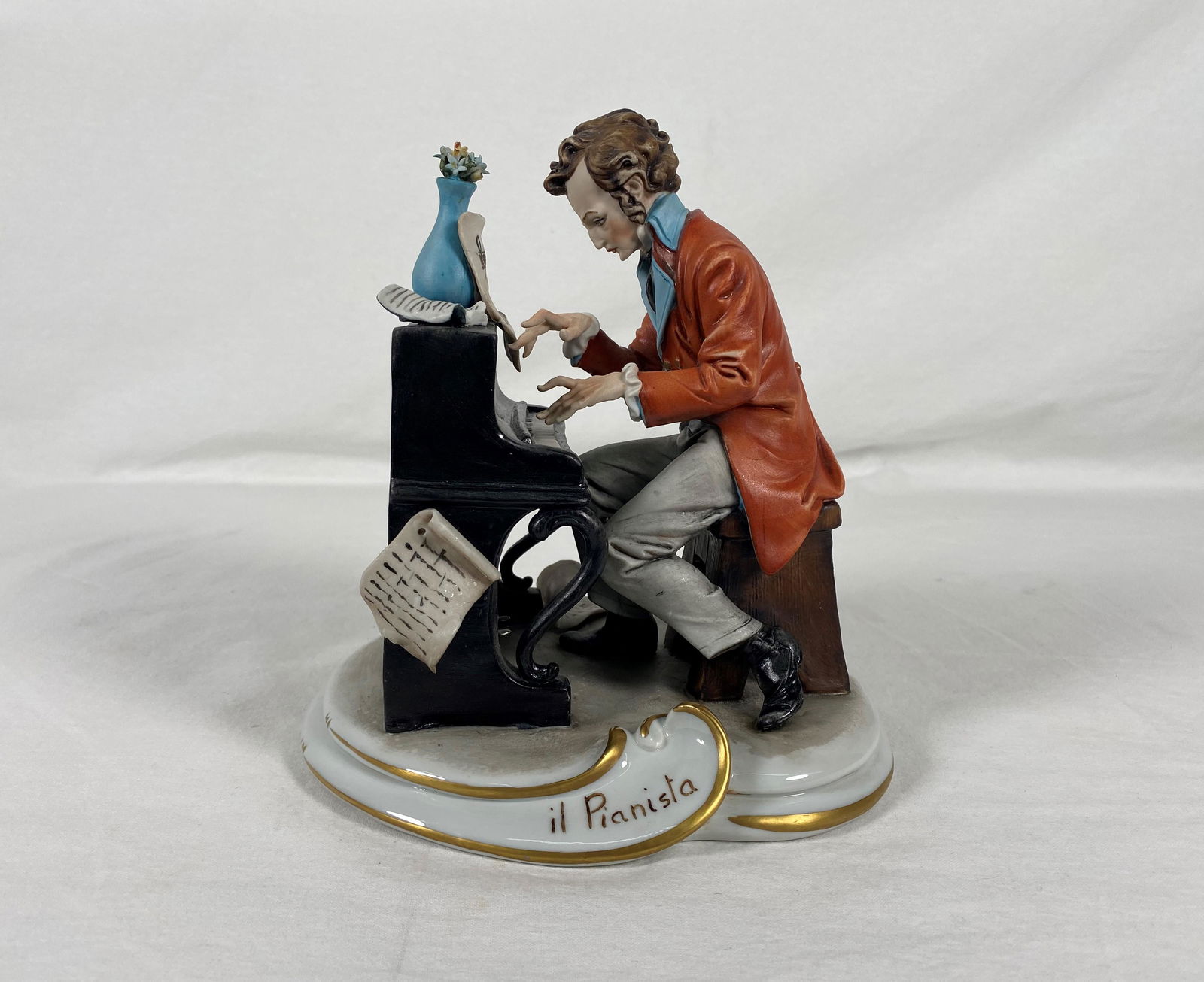 Giorgio Galletti Porcelain "il Pianista" Sculpture (1 of 6)