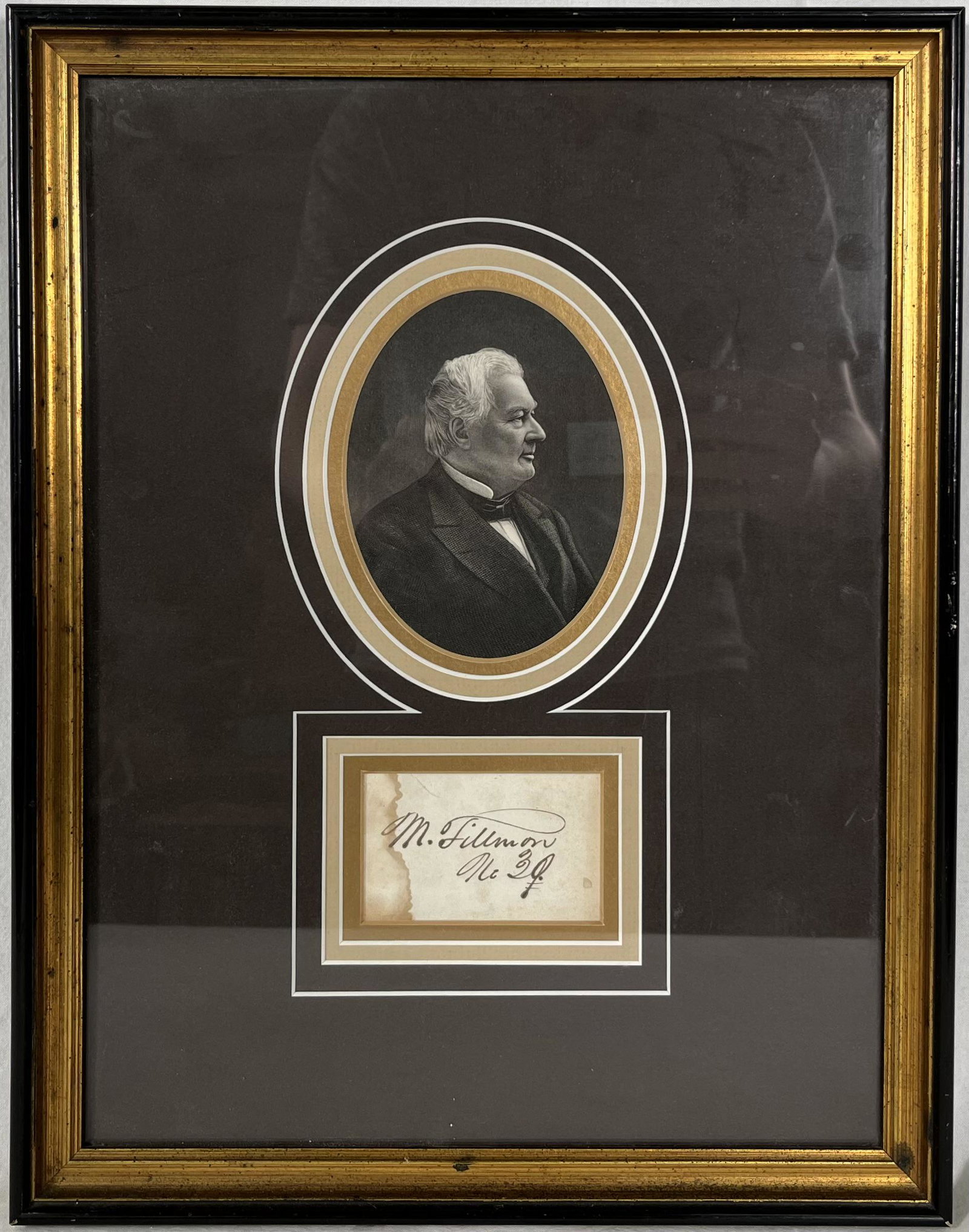 Fillmore Millard (1800-1874) Autographed Card 13th American President (1 of 4)