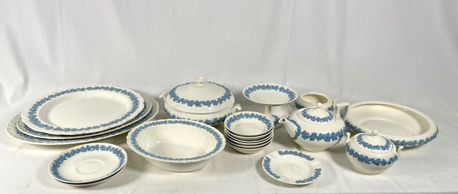 Wedgwood Lavender Blue on Cream Fine China Lot (1 of 11)