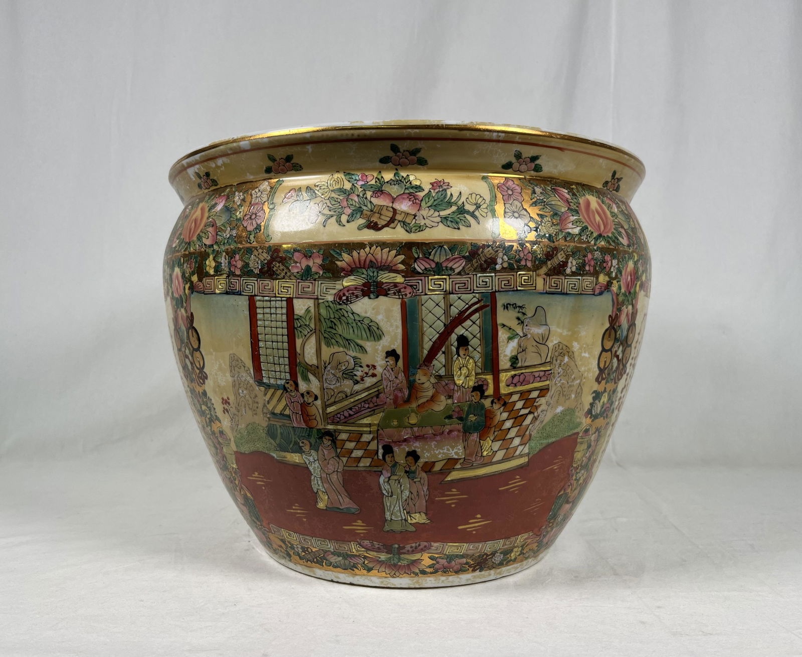 Chinese Ceramic Fish Bowl Planter (1 of 8)