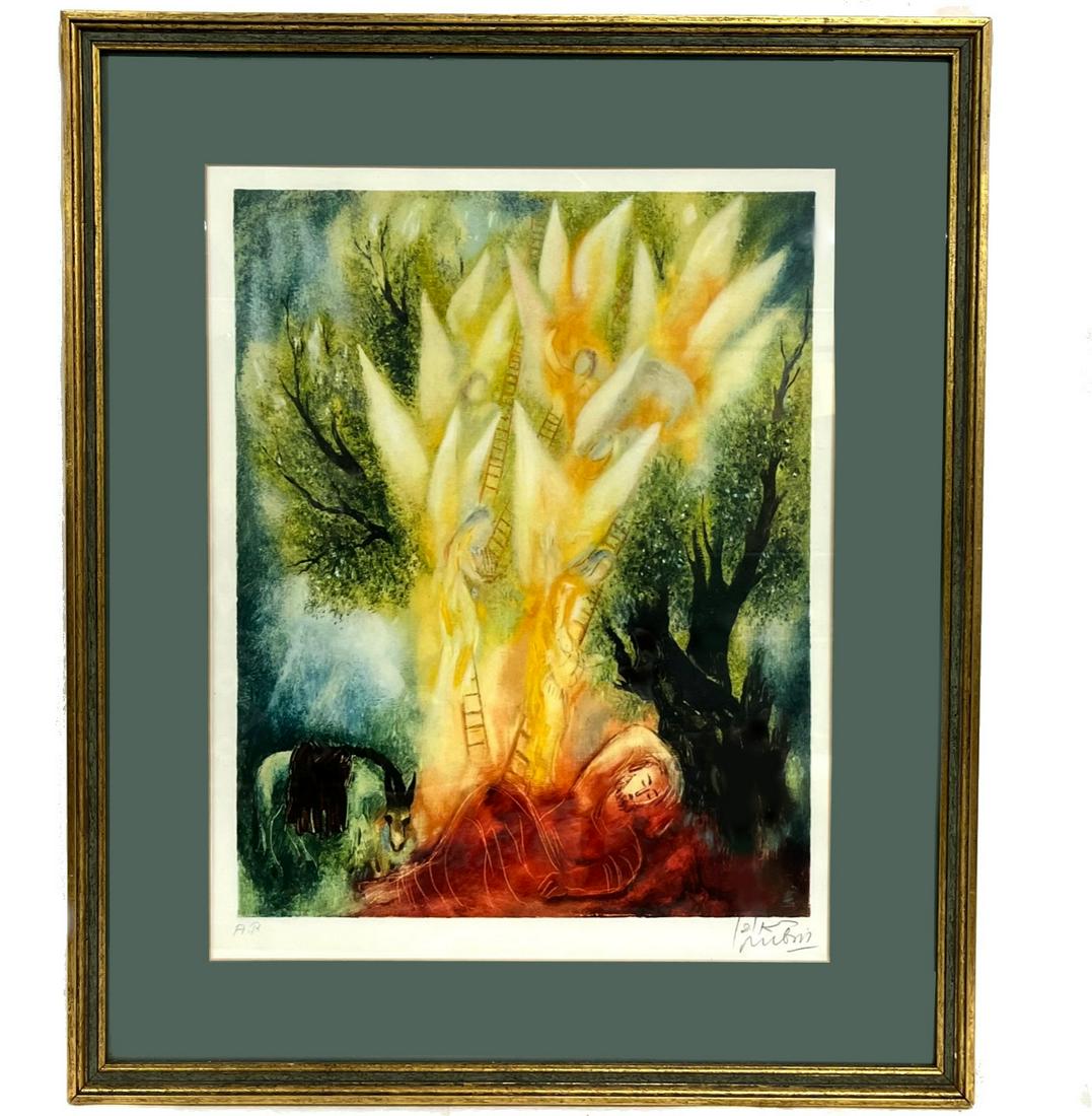 Reuven Rubin ( Israeli 1893-1974 ) Signed and Framed Art (1 of 6)