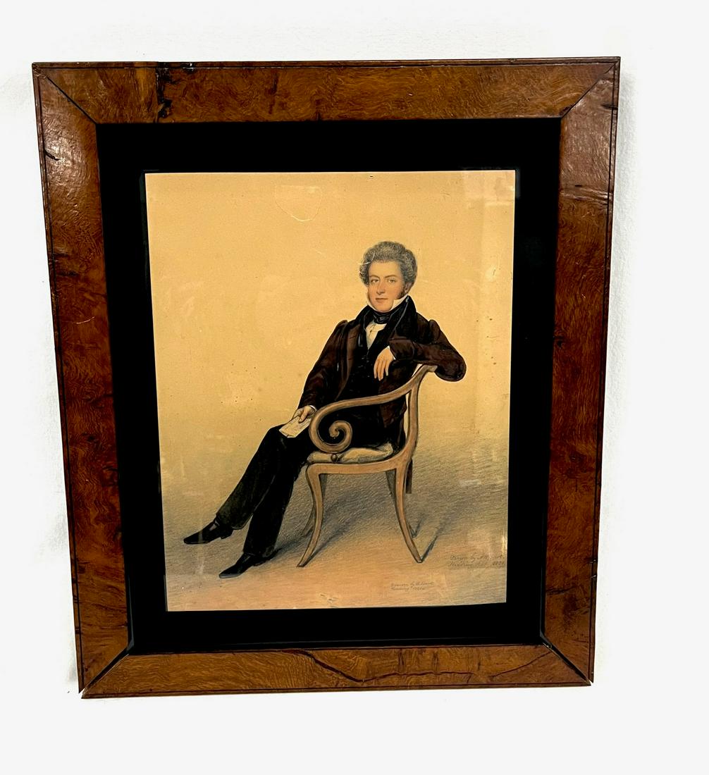 Albin Roberts Burt ( British 1783-1842 ) Dated 1831 Realism Drawing (1 of 4)