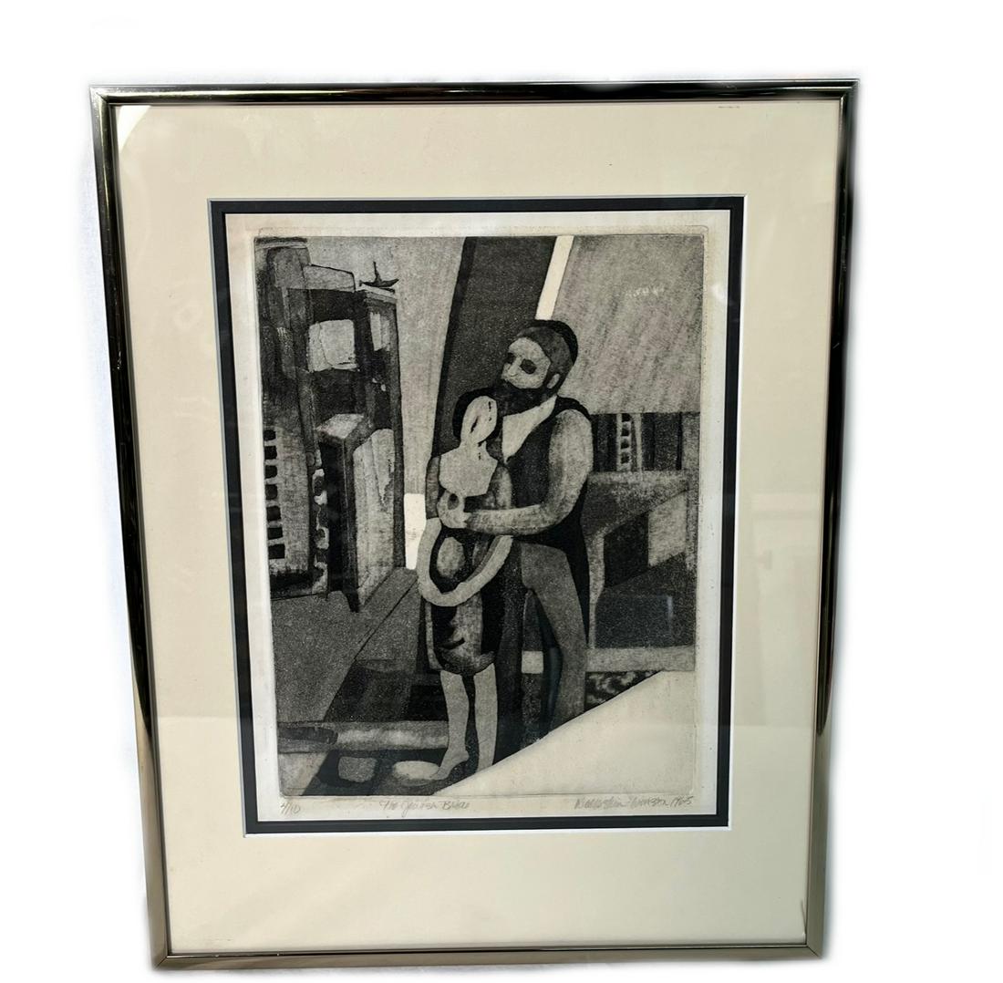 Judaica Art Signed and Dated 1965 The Jewish Bride Etching (1 of 5)
