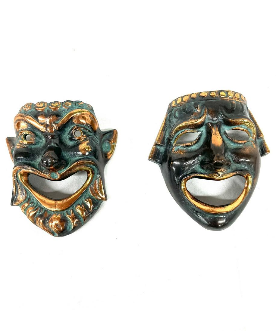 Comedy Tragedy Theater Mask Wall Plaque (1 of 5)