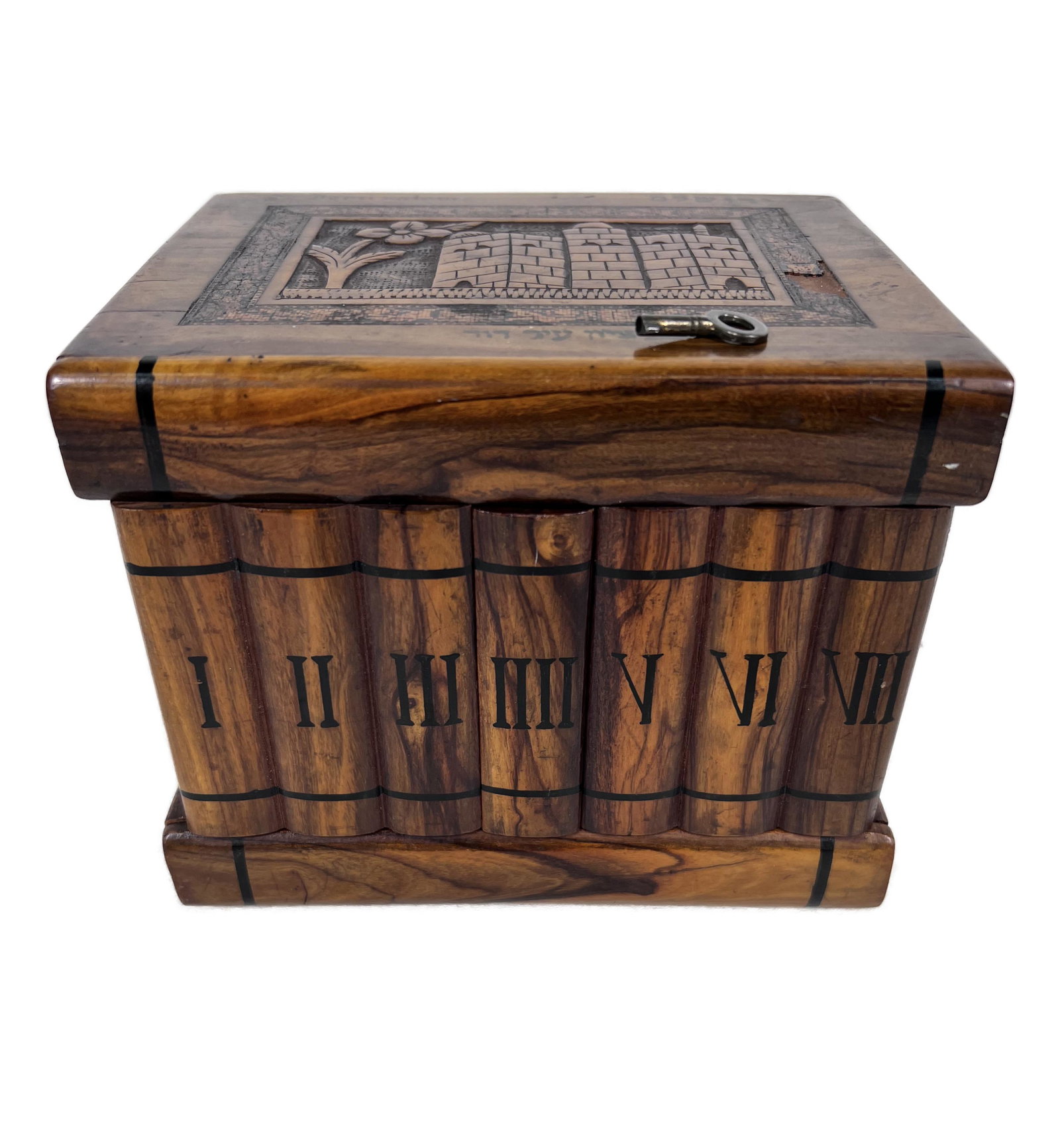 Exeptional Olive Wood Etrog Box Jerusalem (1 of 7)