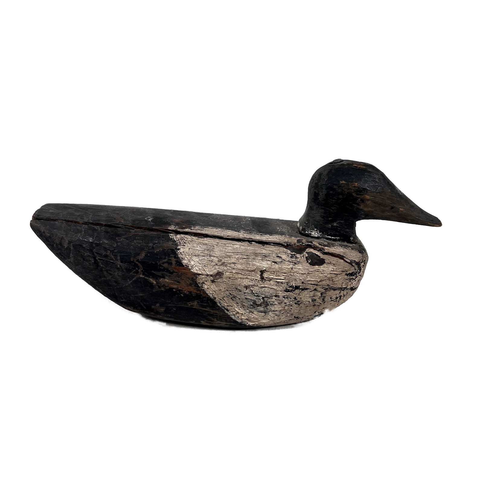 Antique Wood Duck Decoy Folk Art Signed (1 of 13)
