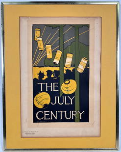 Charles Woodbury ( 1864 â€“ 1940 ) The July Century: Charles Herbert Woodbury The July Century ( Les MaÃ®tres de l'Affiche ) For The Century Magazine July 1896 Lithograph In Colors On White Wove Paper Les Maitres de l'Affiche was the brainchild of Jul