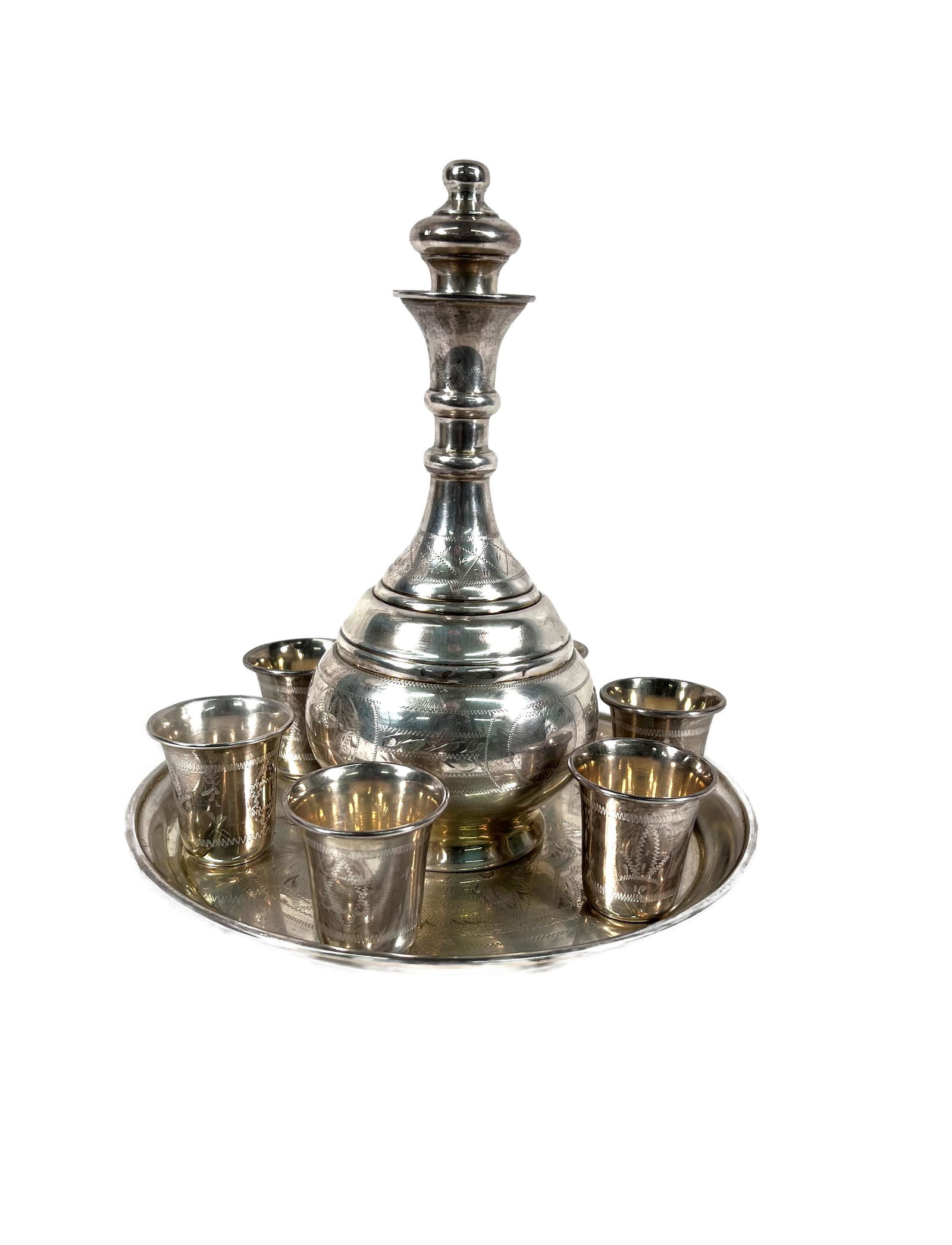 Judaica Kiddush Wine Blessing Sterling Silver Set (0366) on May 29