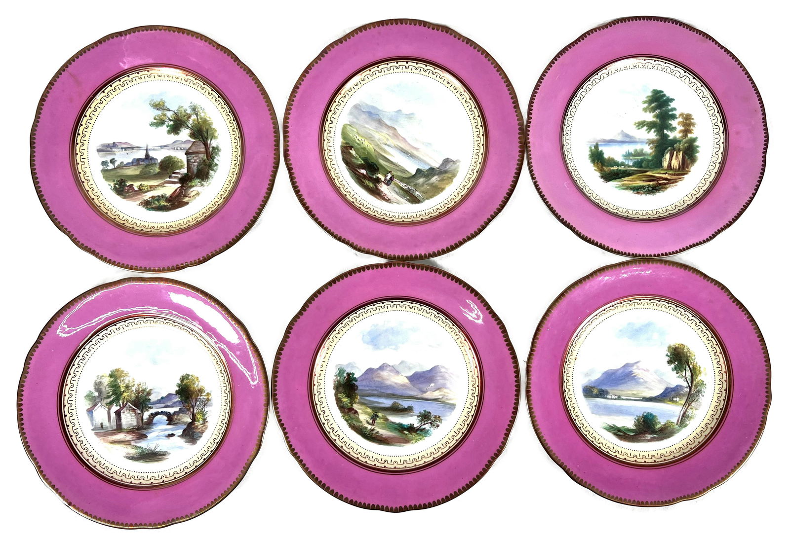 19th c. Copeland Cabinet Plate Set (1 of 14)