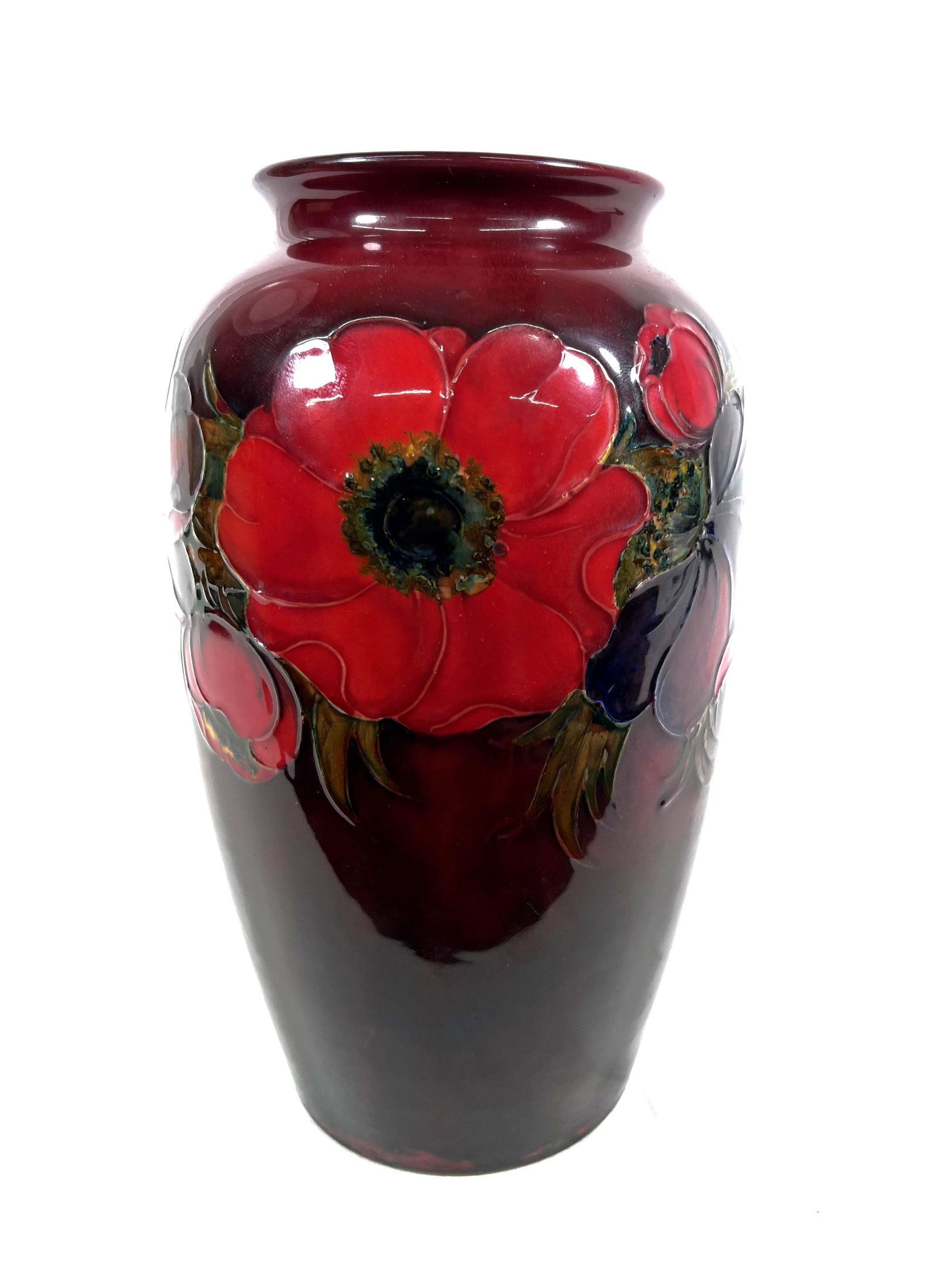 William Moorcroft Poppy Pattern Flambe Vase c 1930 (1 of 10)