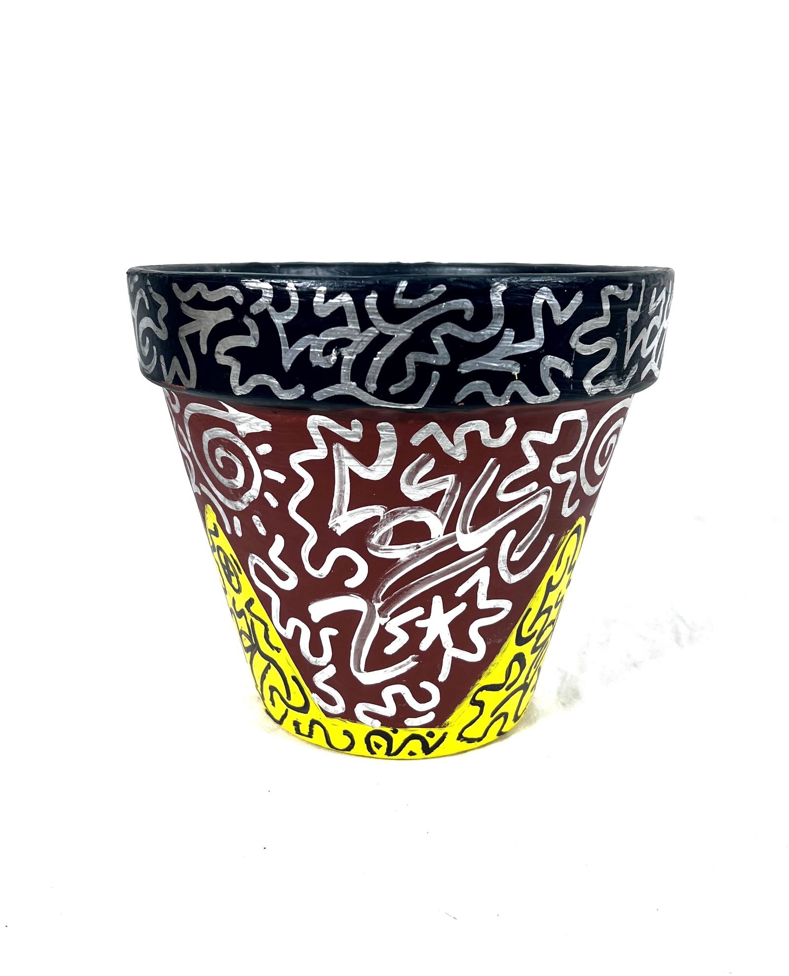 LA II (Angel Ortiz 1967) Terra Cotta Flower Pot (1 of 5)