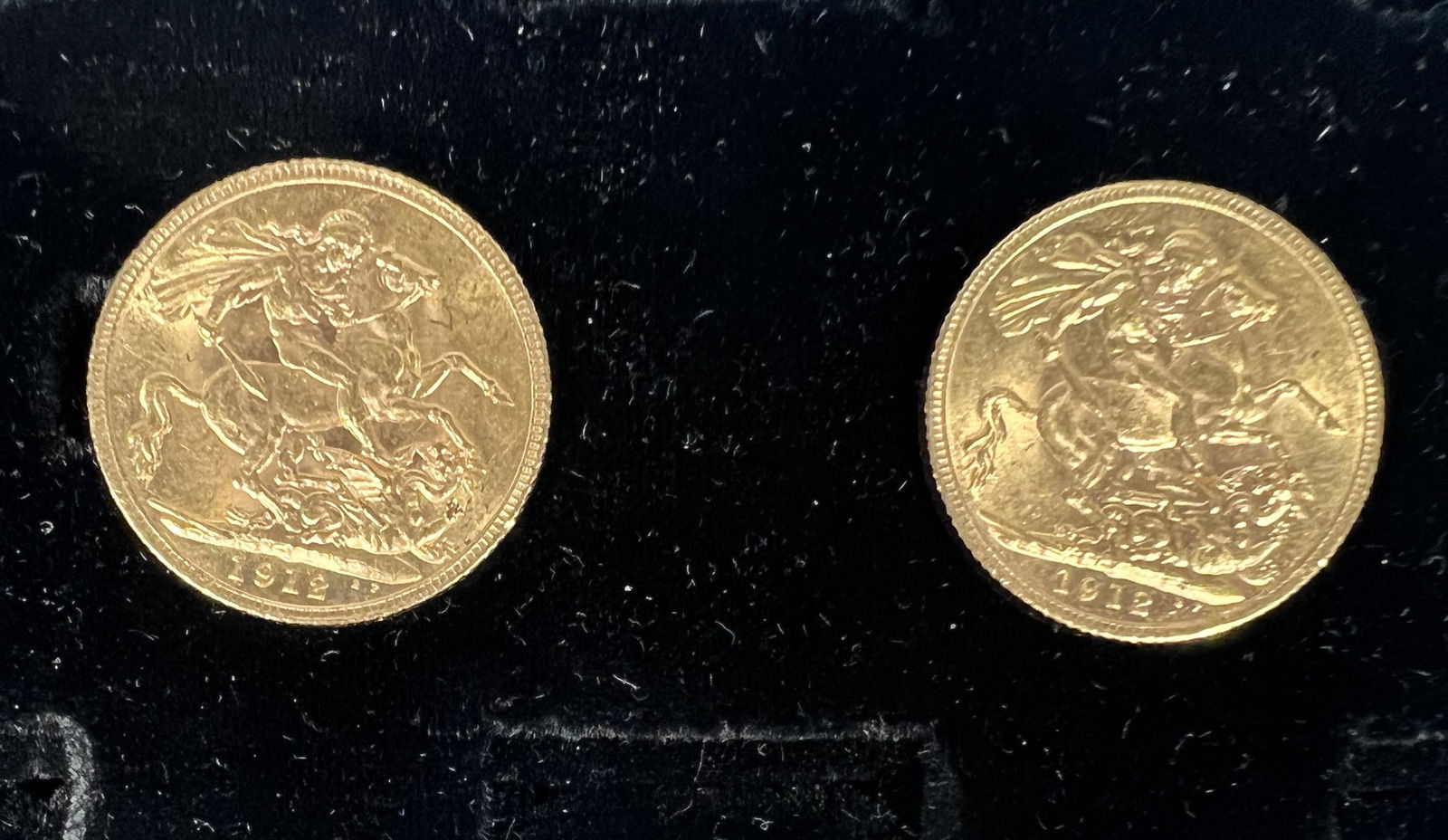 1912 Gold Sovereign George V Melbourne Lot of 2 (1 of 2)