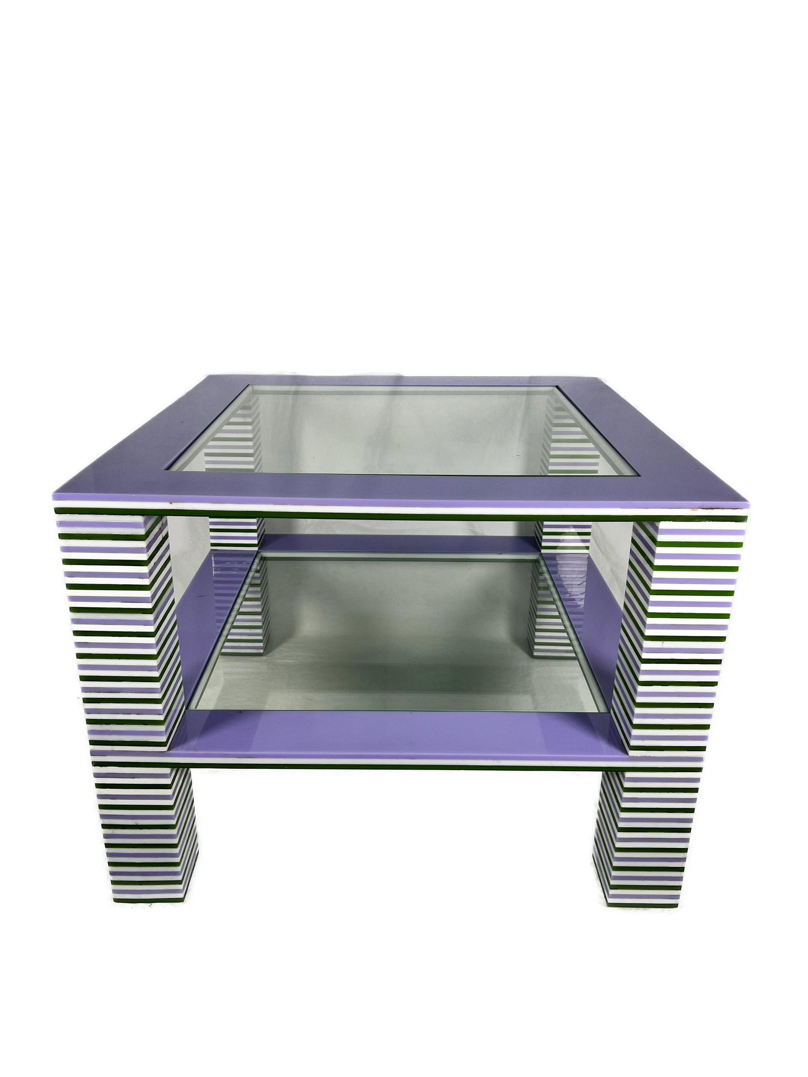 Contemporary Lucite Multicolor Coffee Table (1 of 5)