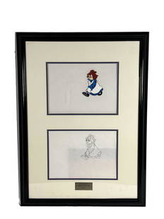 The Adventures Of Raggedy Ann And Andy Original Cel: The Adventures Of Raggedy Ann And Andy Original Cel CBS Inc Disney Episode 13 Scene 262A / A1 Entitle The Magic Wings Adventure Comes with COA Dimensions 26" x 19 Pre-Owned Condition Please Refer to P