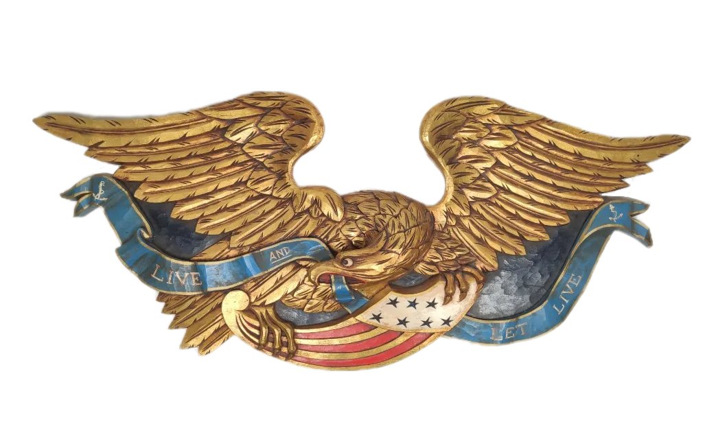 Bellamy Carved & Painted Wood Patriotic American Eagle (1 of 4)