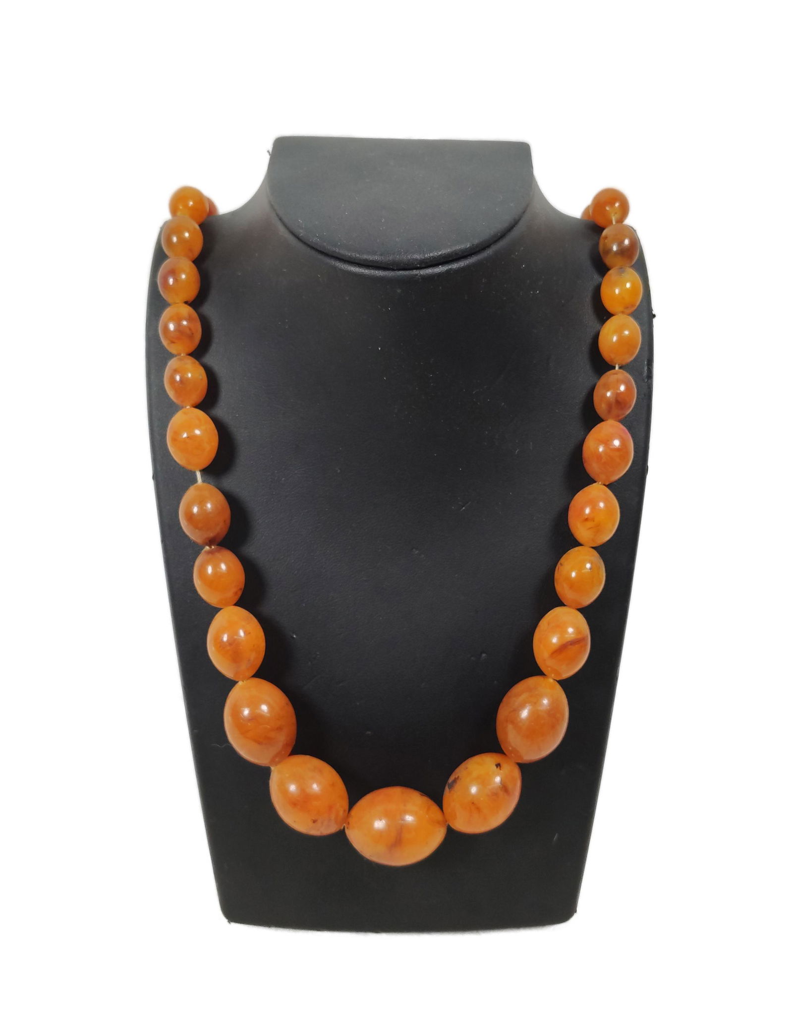 Butterscotch Amber Bead Necklace (1 of 4)