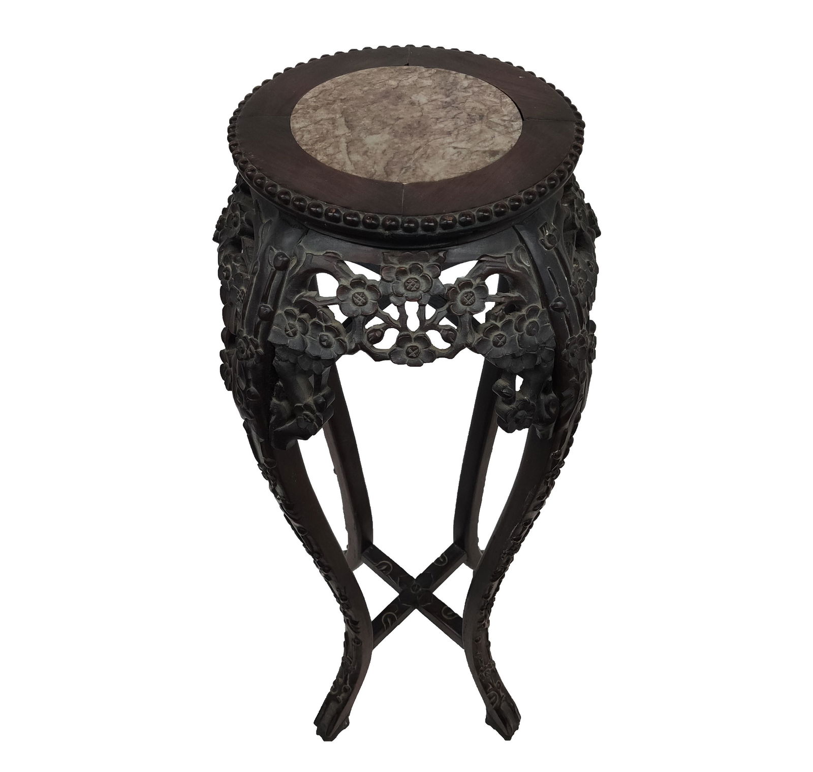 Antique Chinese Rosewood Marble Table (1 of 6)