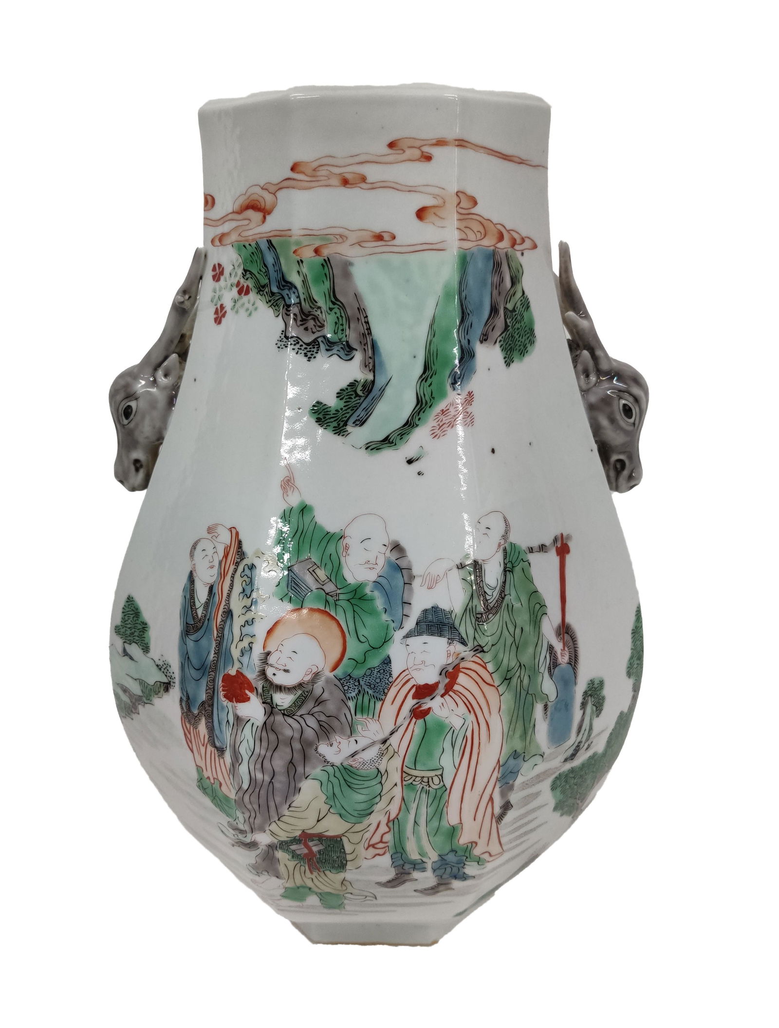 Chinese Qing Dynasty Deer Vase (1 of 8)