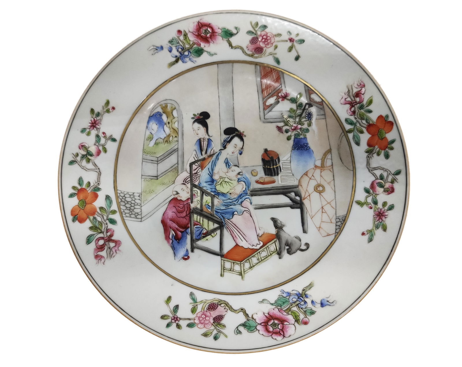 Qing Dynasty Chinese Export Plate Qian Long Period (1 of 4)
