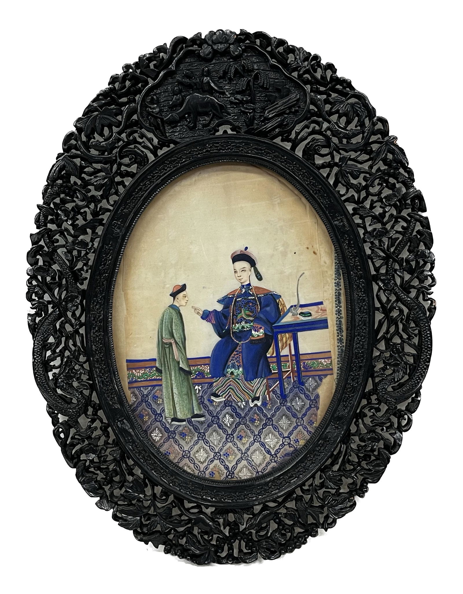 Chinese Export Qing Dynasty Painting (1 of 4)