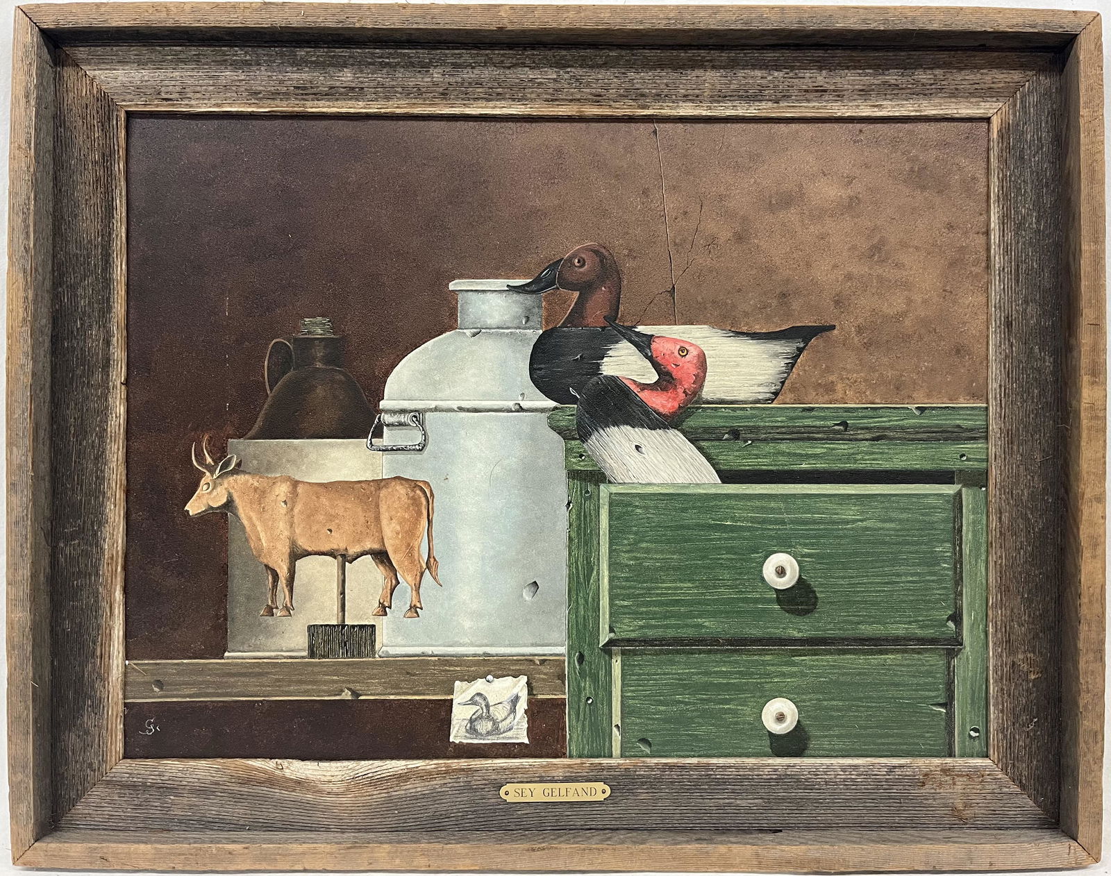 Sey Gelfand (American 20th C) Oil on Board (1 of 5)