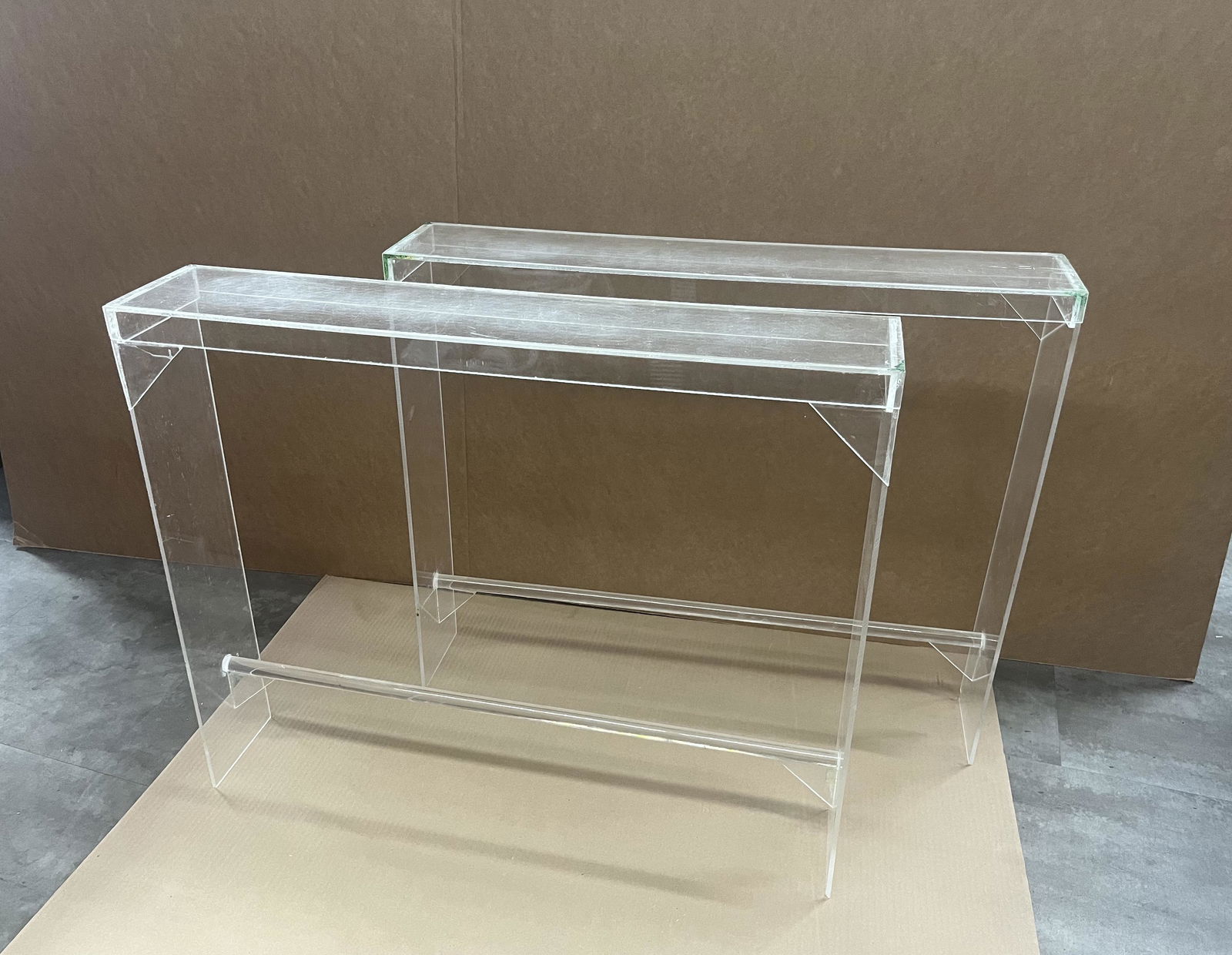 Modernist Lucite Window Sill Pair (1 of 7)