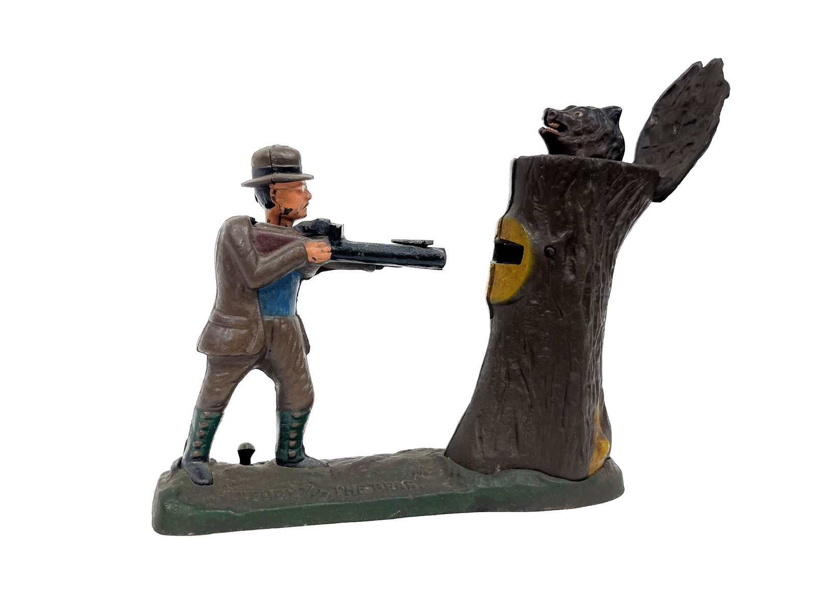 Teddy Roosevelt & Bear Mechanical Bank (1 of 5)