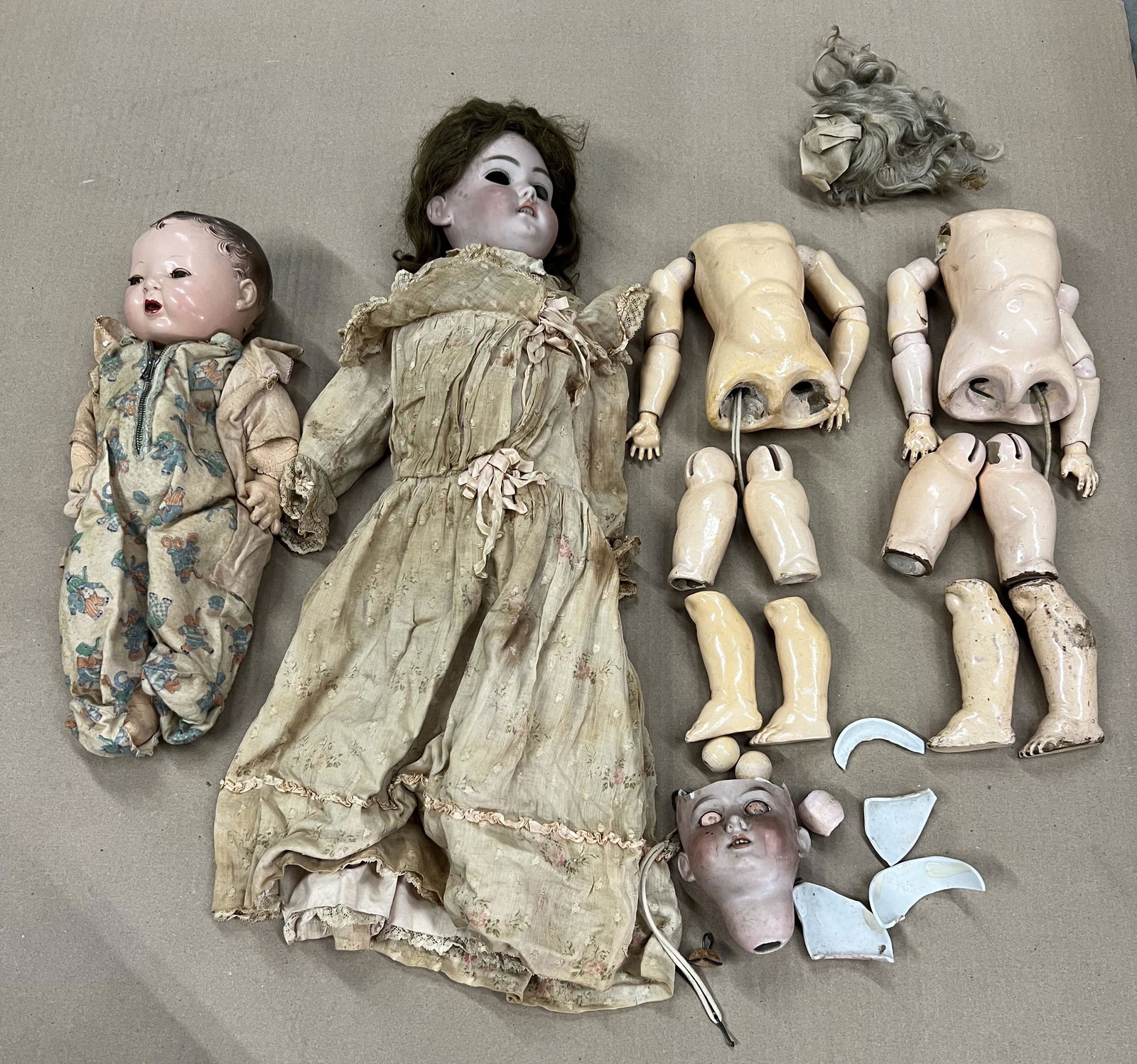 Antique Bisque Doll Parts Lot (1 of 5)