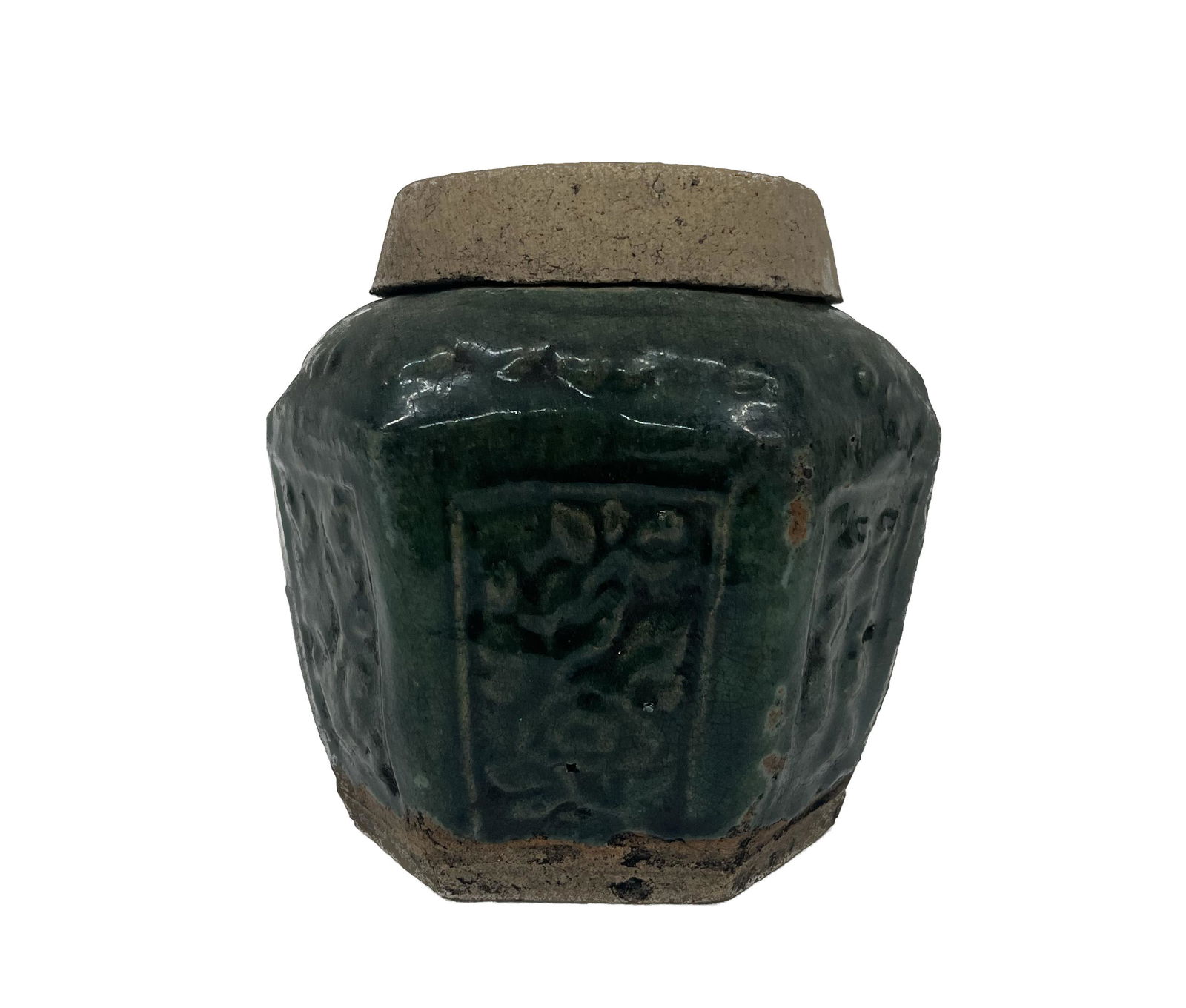 Antique Chinese Green Glazed Ginger Jar (1 of 4)