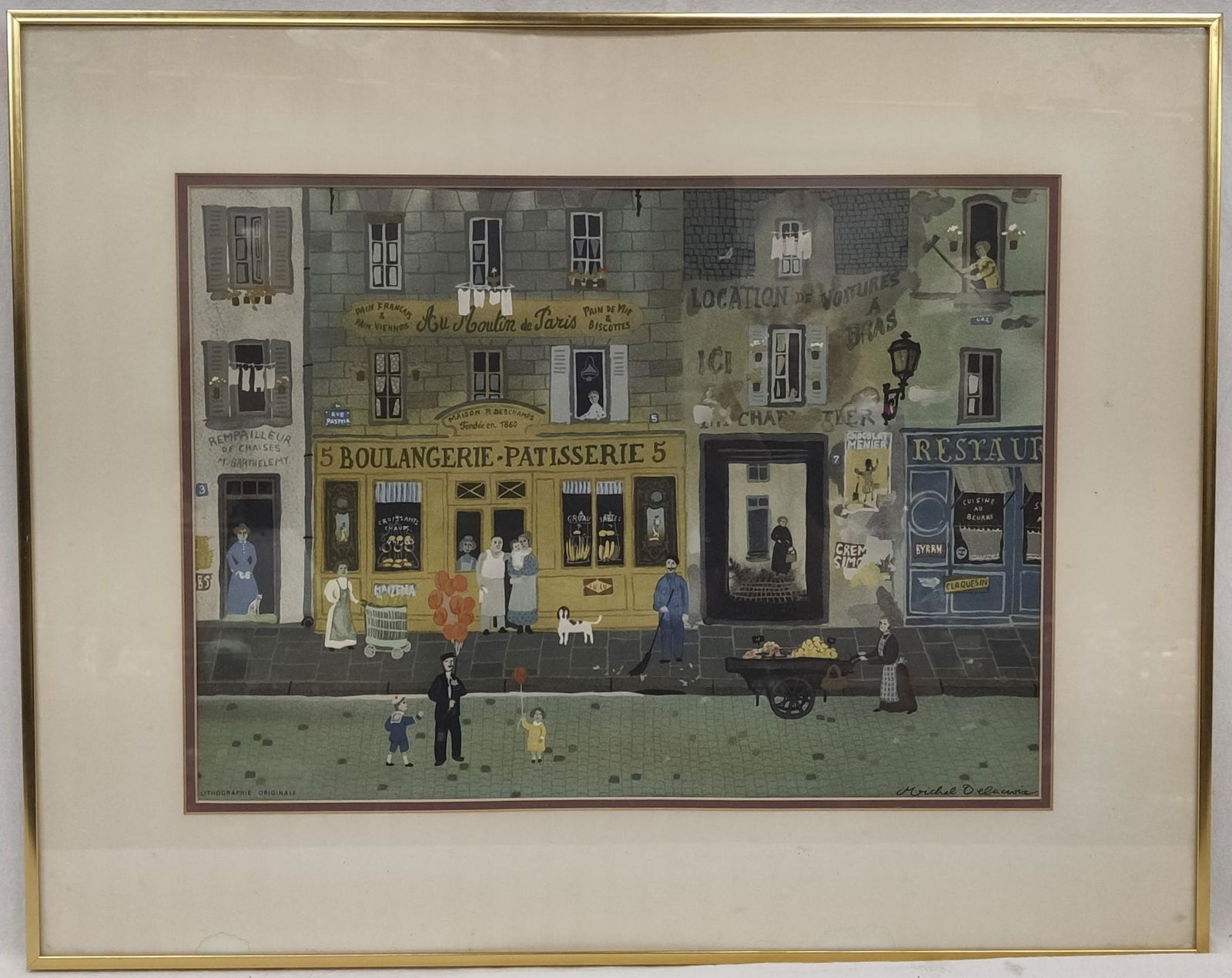 Michel Delacroix ( French 1933-) Au Moulin De Paris (1 of 5)