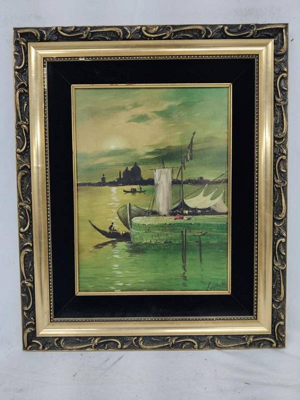 Seascape Oil on Canvas Signed & Dated 1968 (1 of 6)