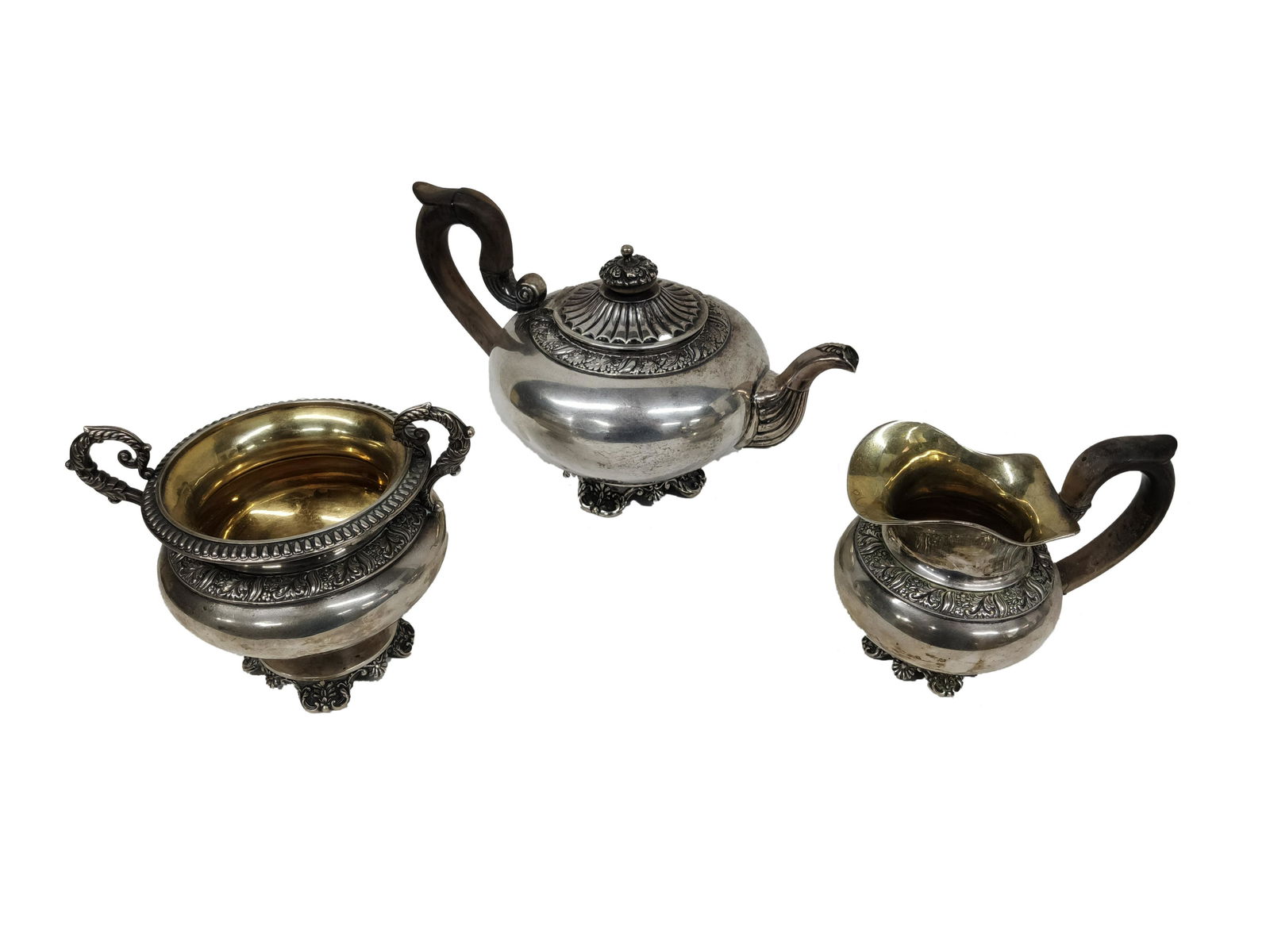 19th c German 13 Sterling Silver Schott Set (1 of 9)