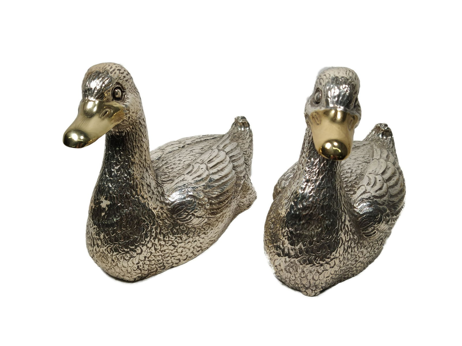 D'Argenta Sterling Silver Duck Sculpture Pair (1 of 8)