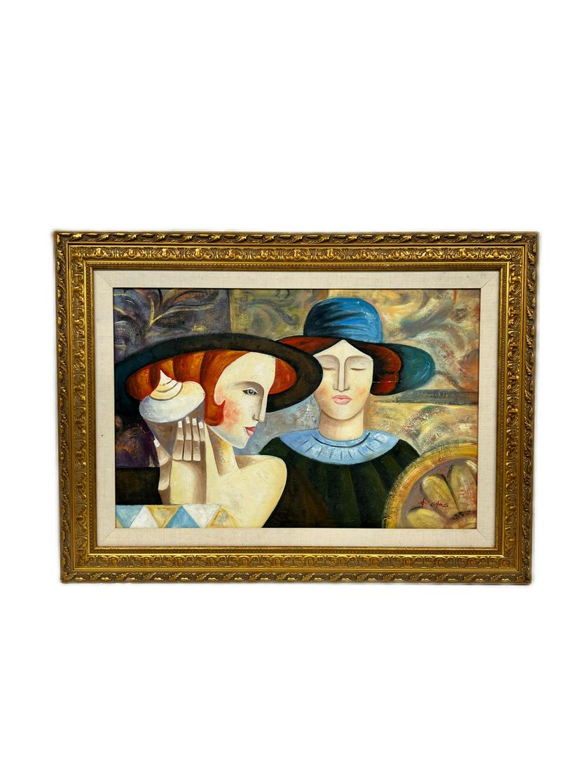 Impresionist Oil on Canvas Signed H Chris (1 of 9)